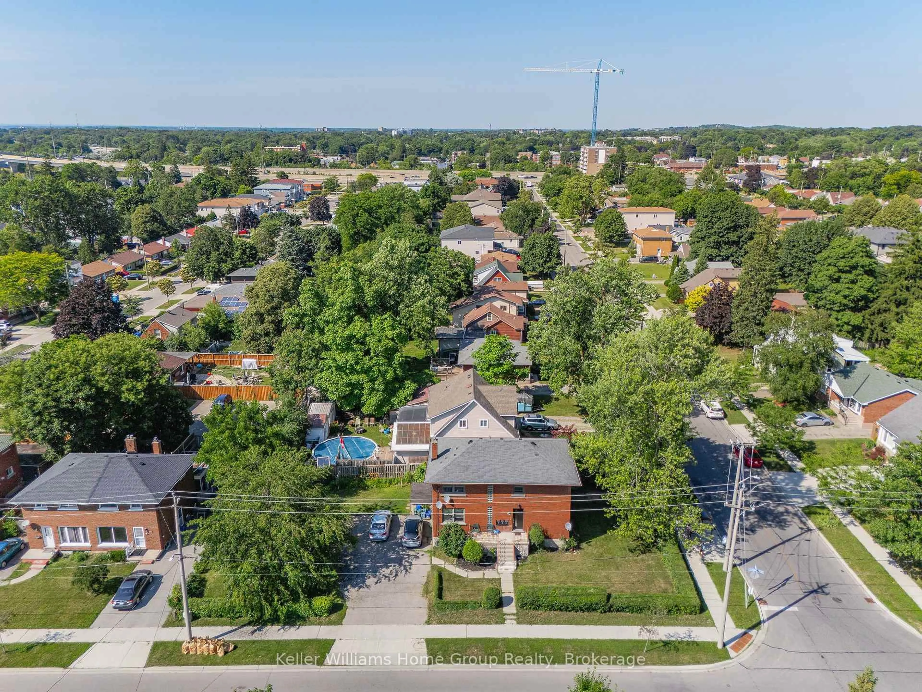 A pic from outside/outdoor area/front of a property/back of a property/a pic from drone, street for 228A Connaught St, Kitchener Ontario N2C 1B3