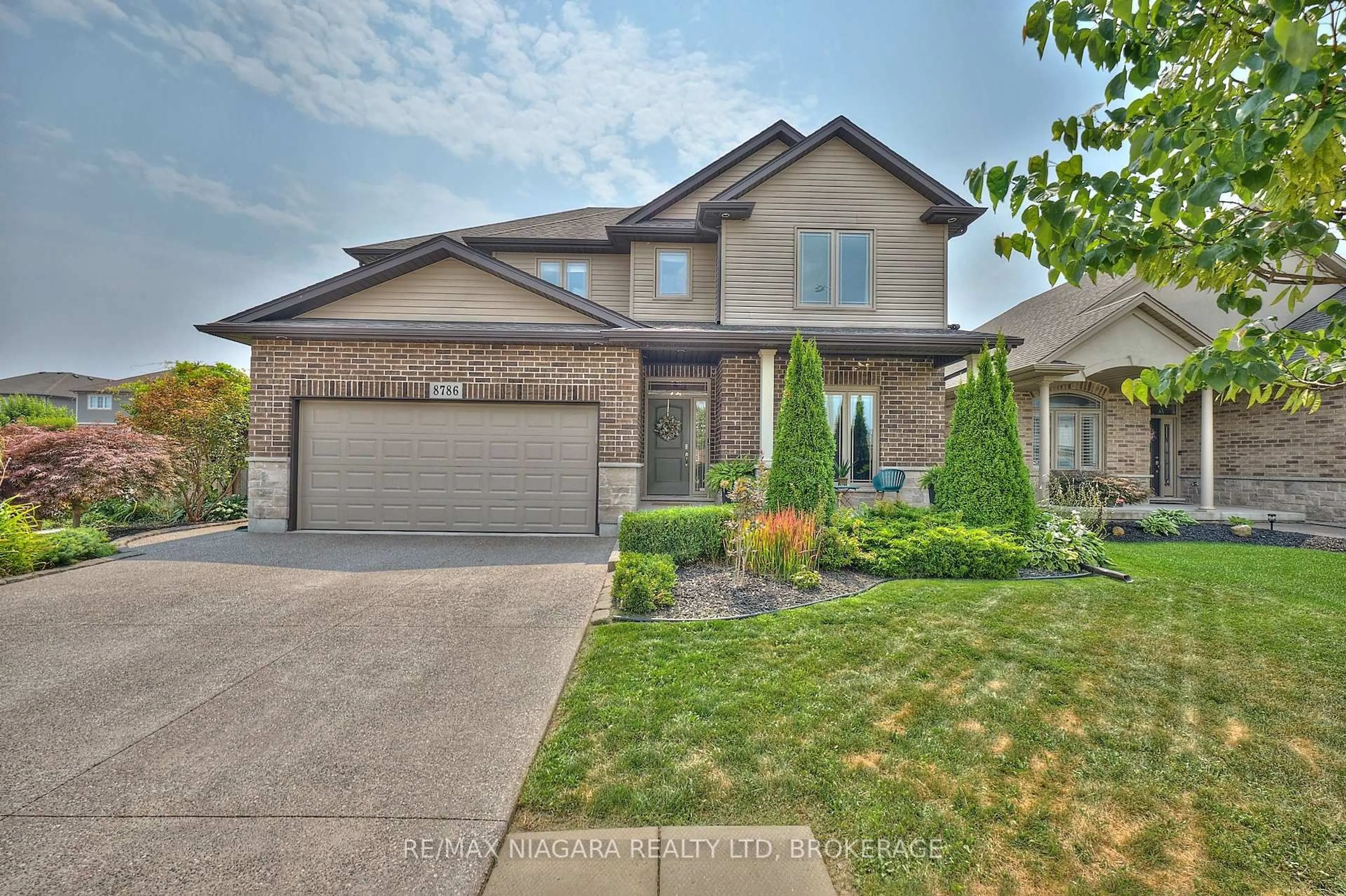 Home with brick exterior material, street for 8786 Angie Dr, Niagara Falls Ontario L2H 0H9