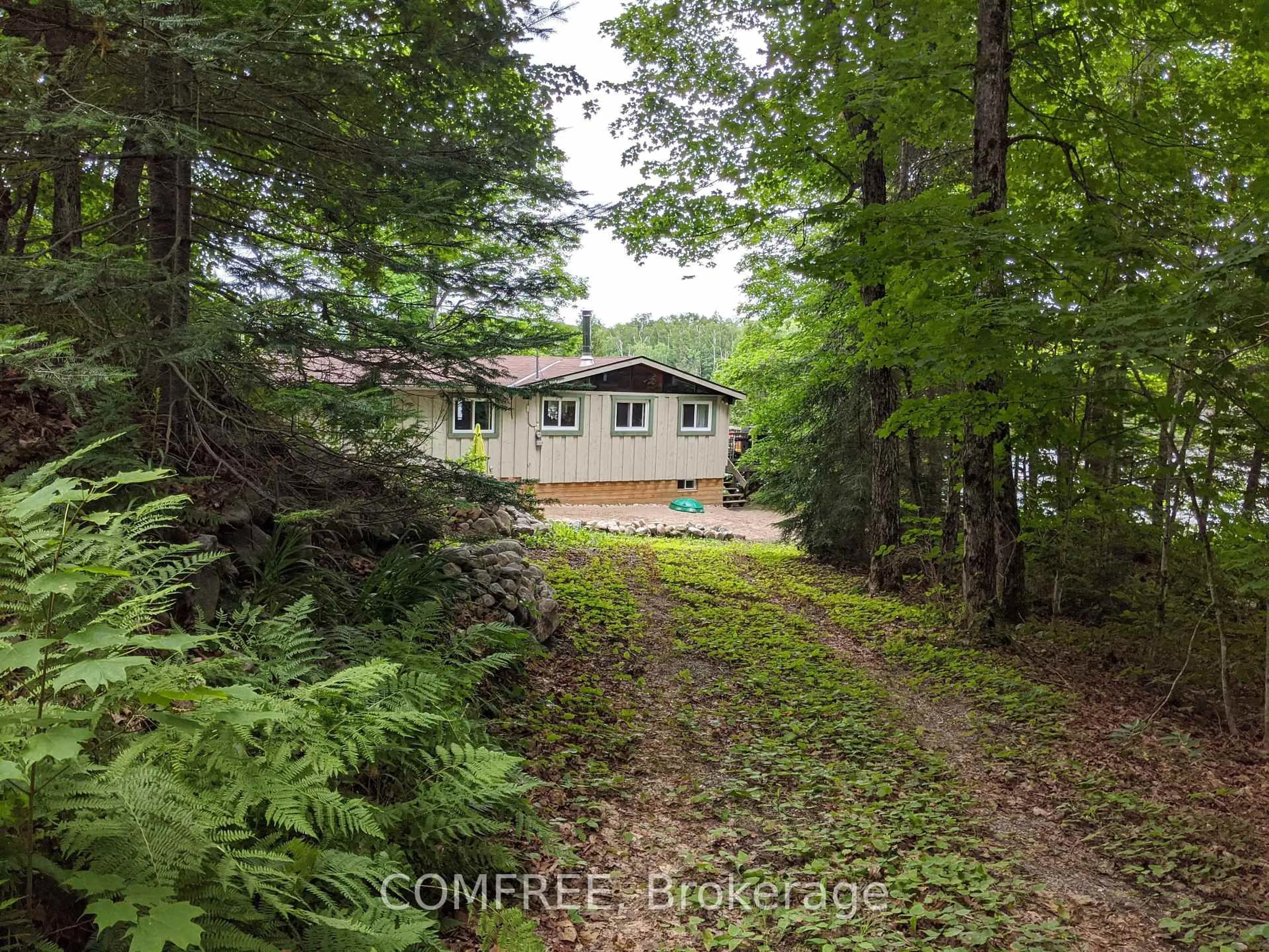 A pic from outside/outdoor area/front of a property/back of a property/a pic from drone, forest/trees view for 299 Sherwood Dr, Perry Ontario P0A 1R0