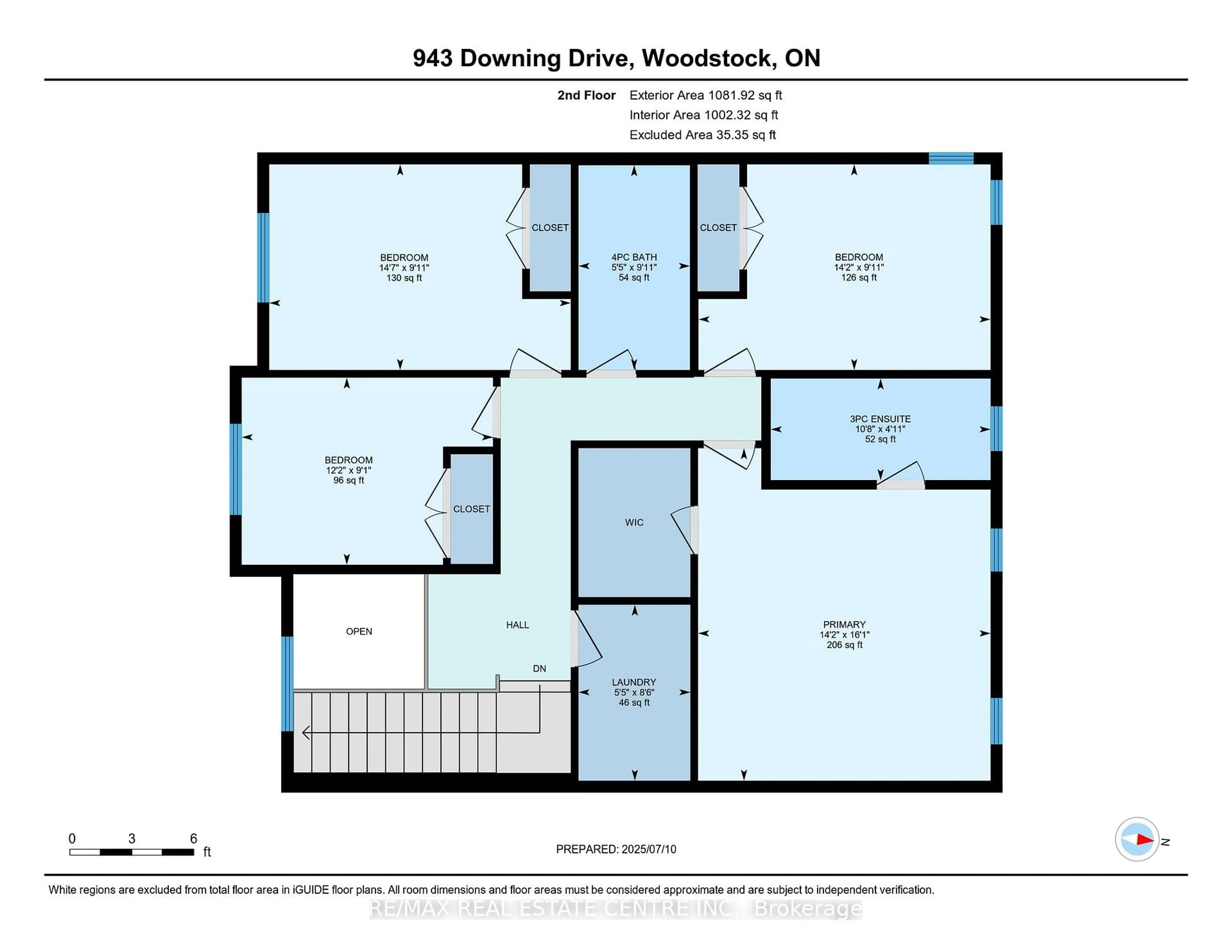 Floor plan for 943 Downing Dr, Woodstock Ontario N4T 0K4