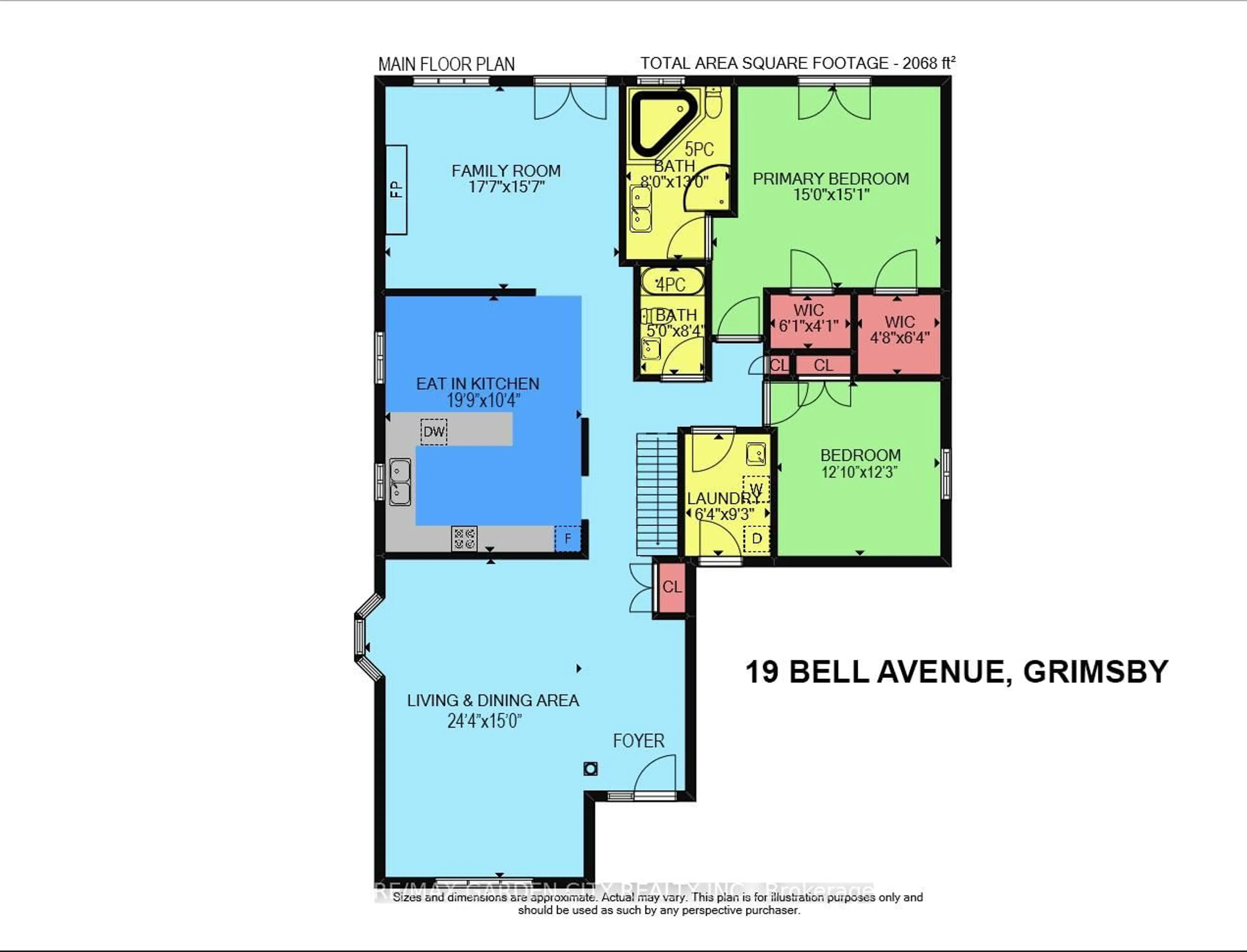 Floor plan for 19 BELL Ave, Grimsby Ontario L3M 1B2