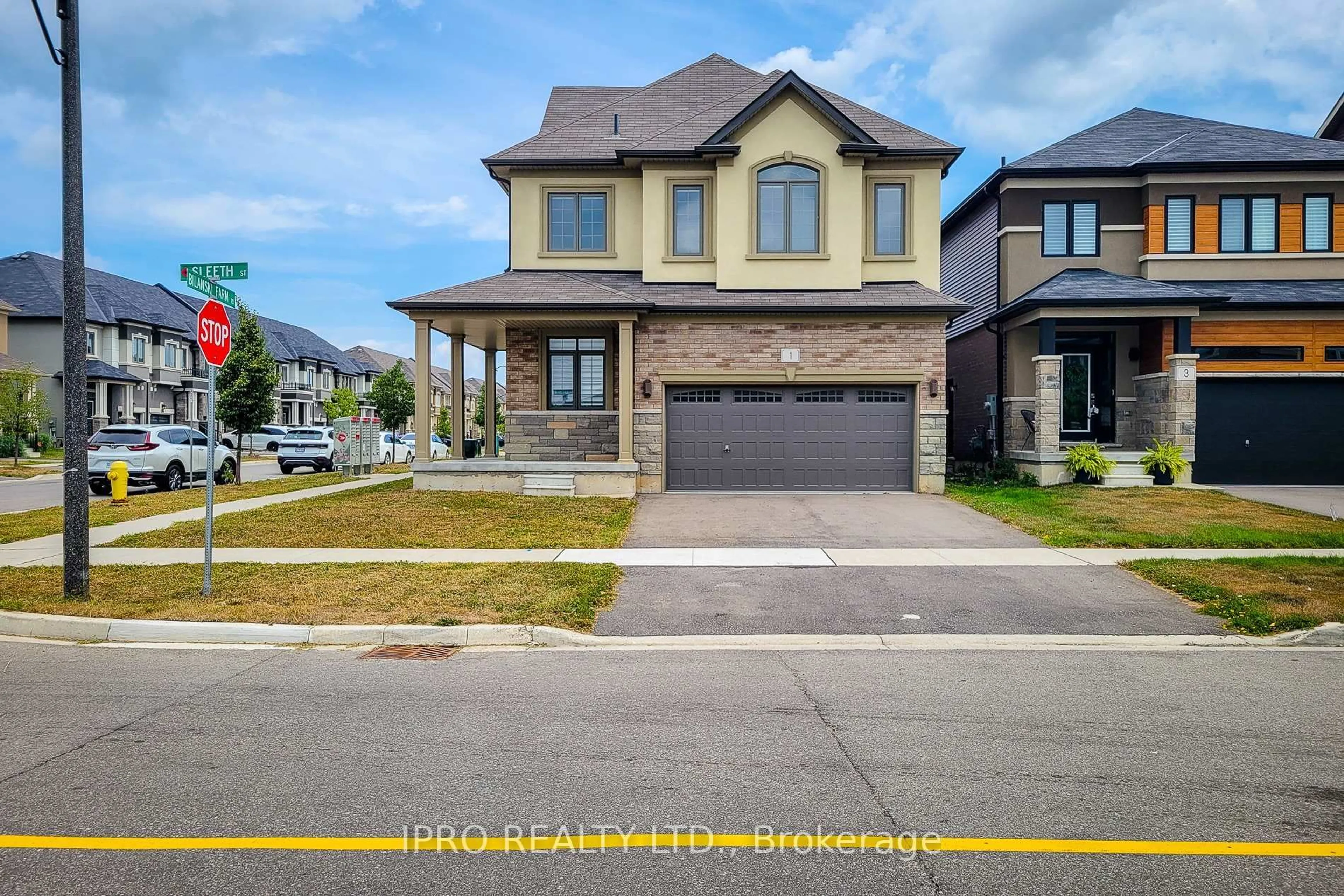 Home with brick exterior material, street for 1 Sleeth St, Brantford Ontario N3S 0J7