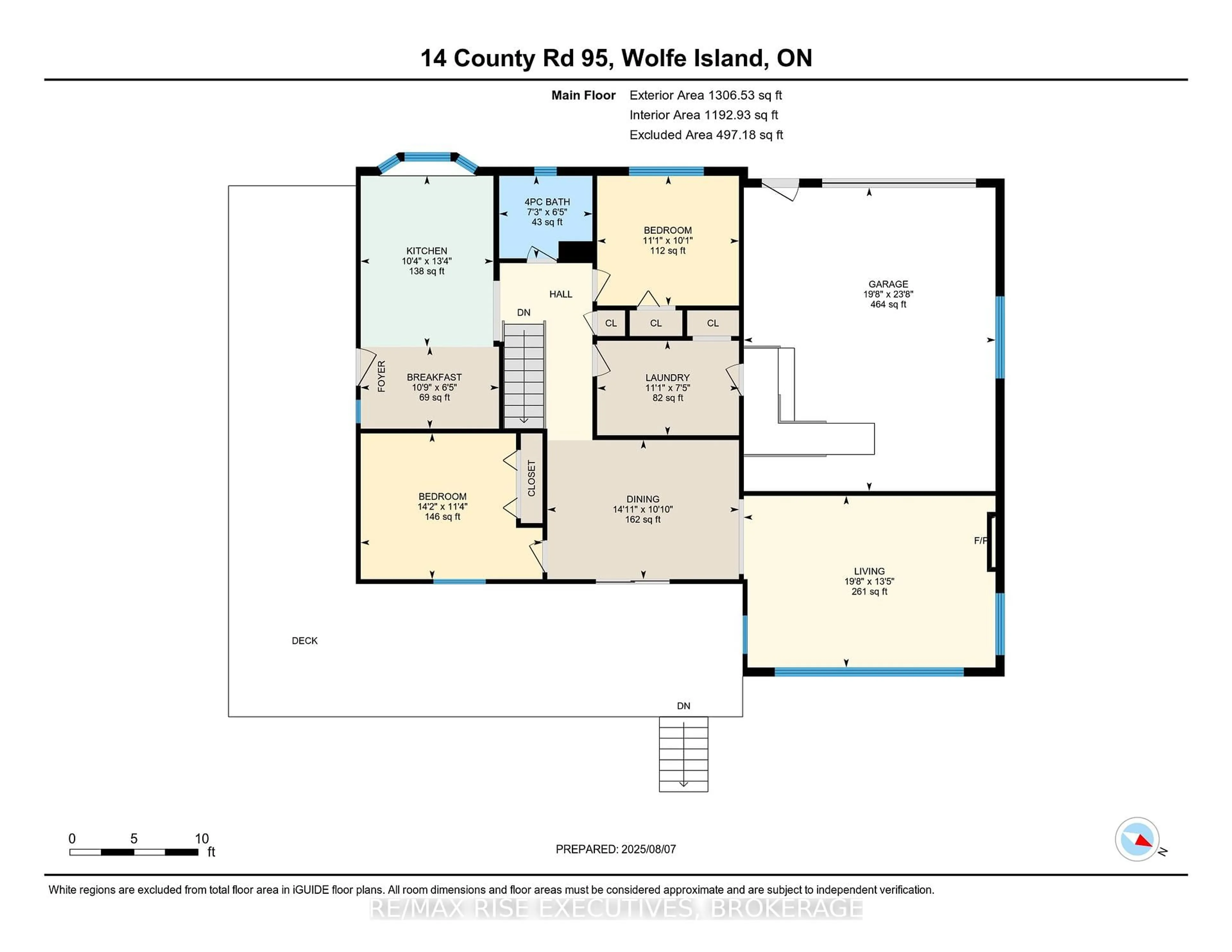 Floor plan for 14 Highway 95, Wolfe Island Ontario K0H 2Y0