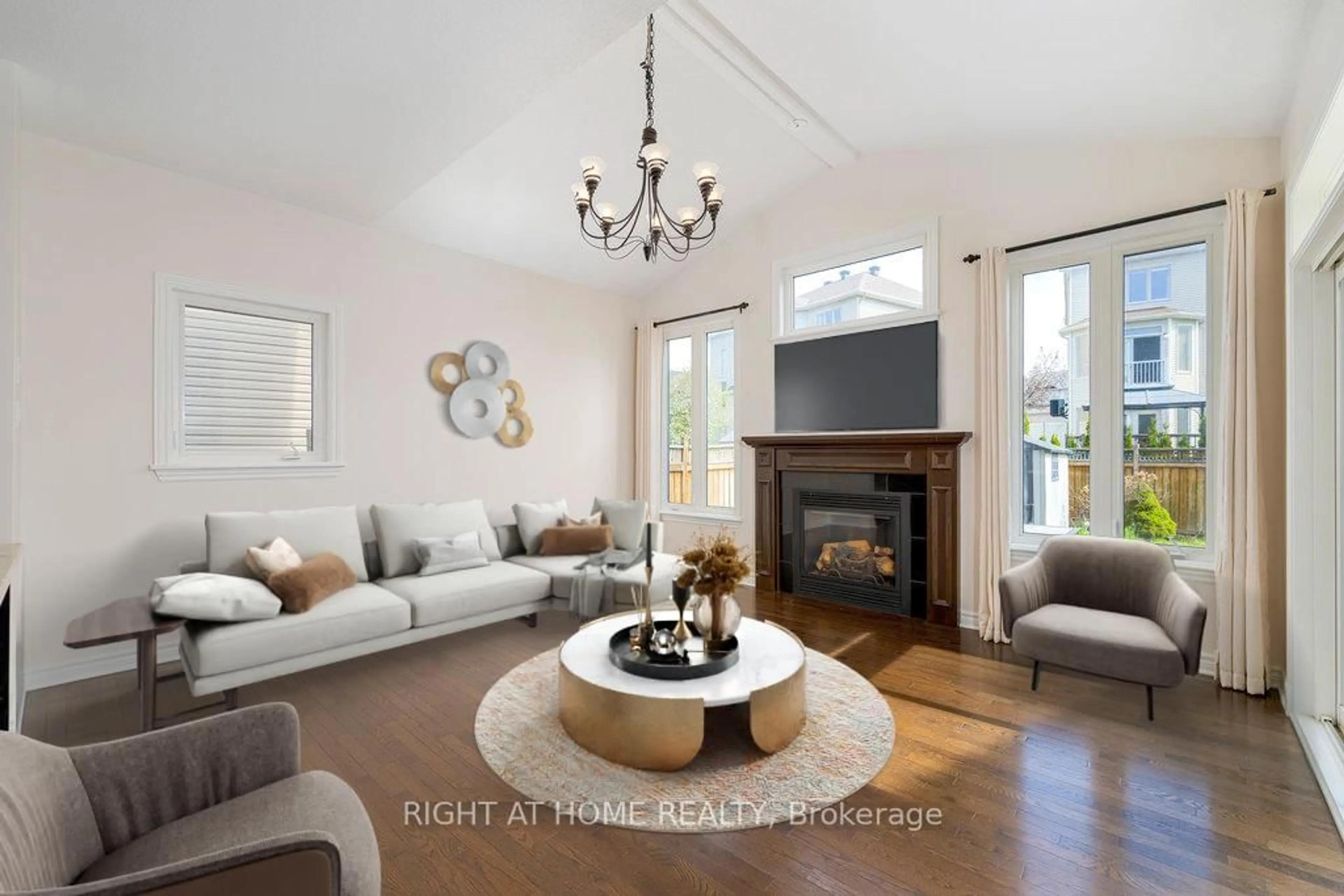 Living room with furniture, unknown for 218 Keyrock Dr, Kanata Ontario K2T 0B4