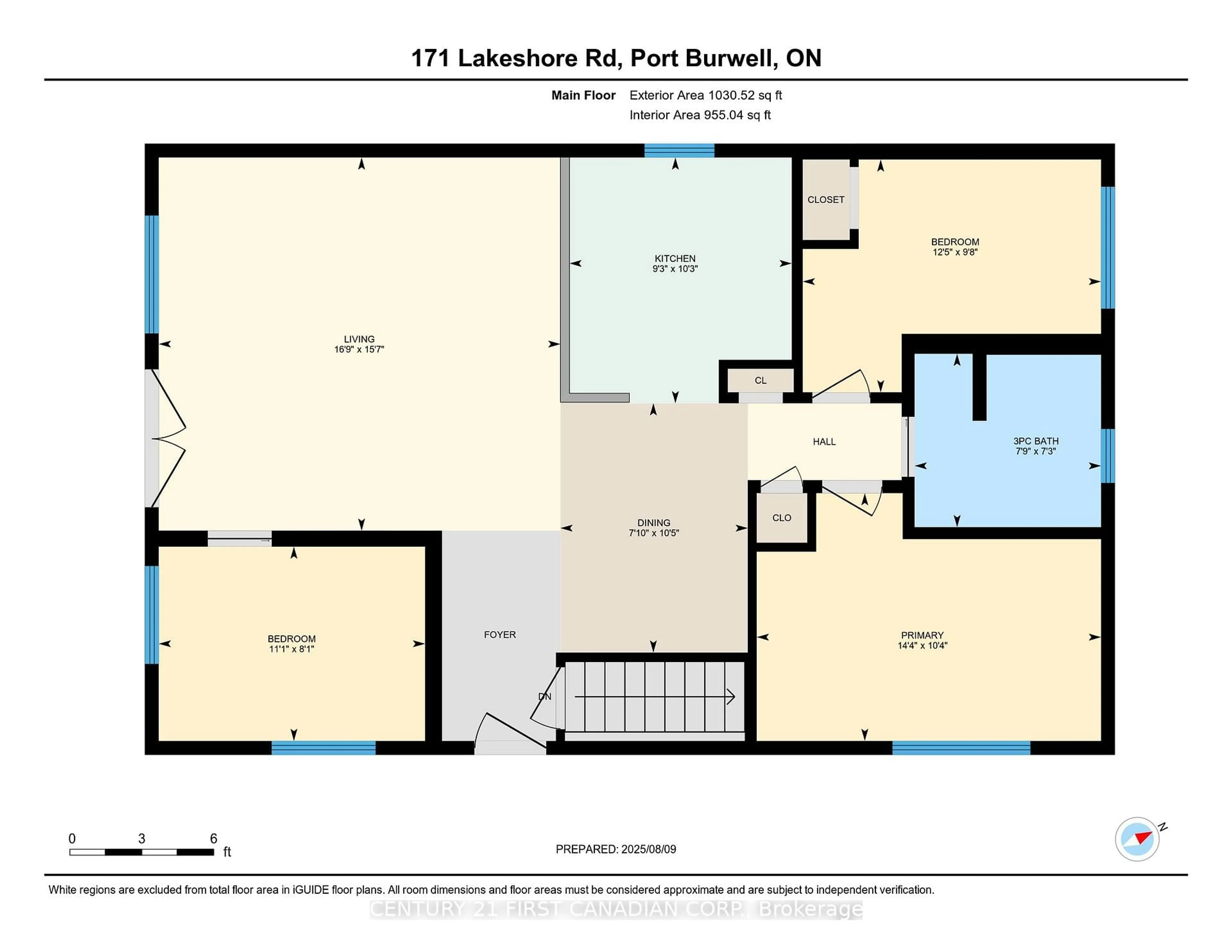 Floor plan for 171 Lakeshore Rd, Norfolk Ontario N0J 1T0