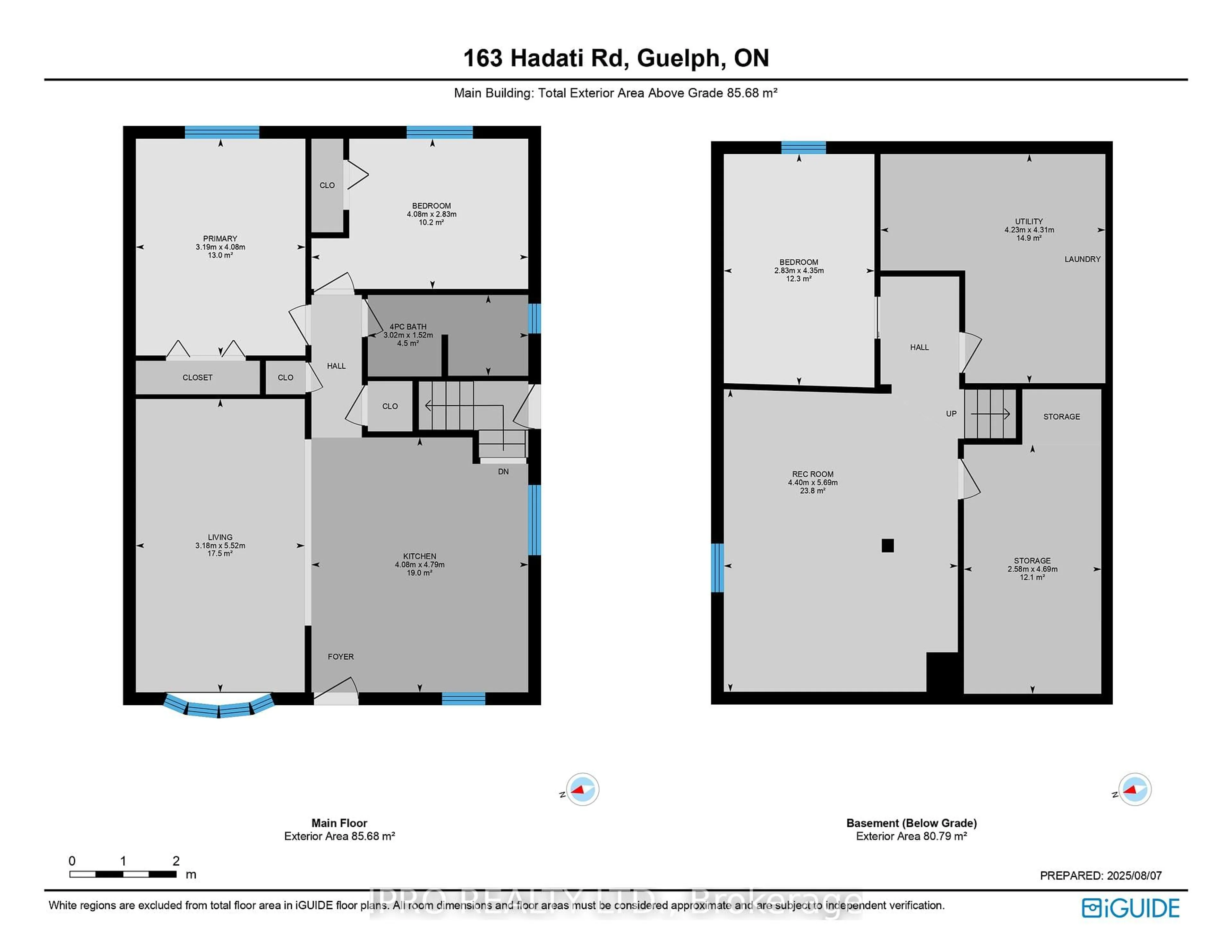 Floor plan for 163 Hadati Rd, Guelph Ontario N1E 6N3