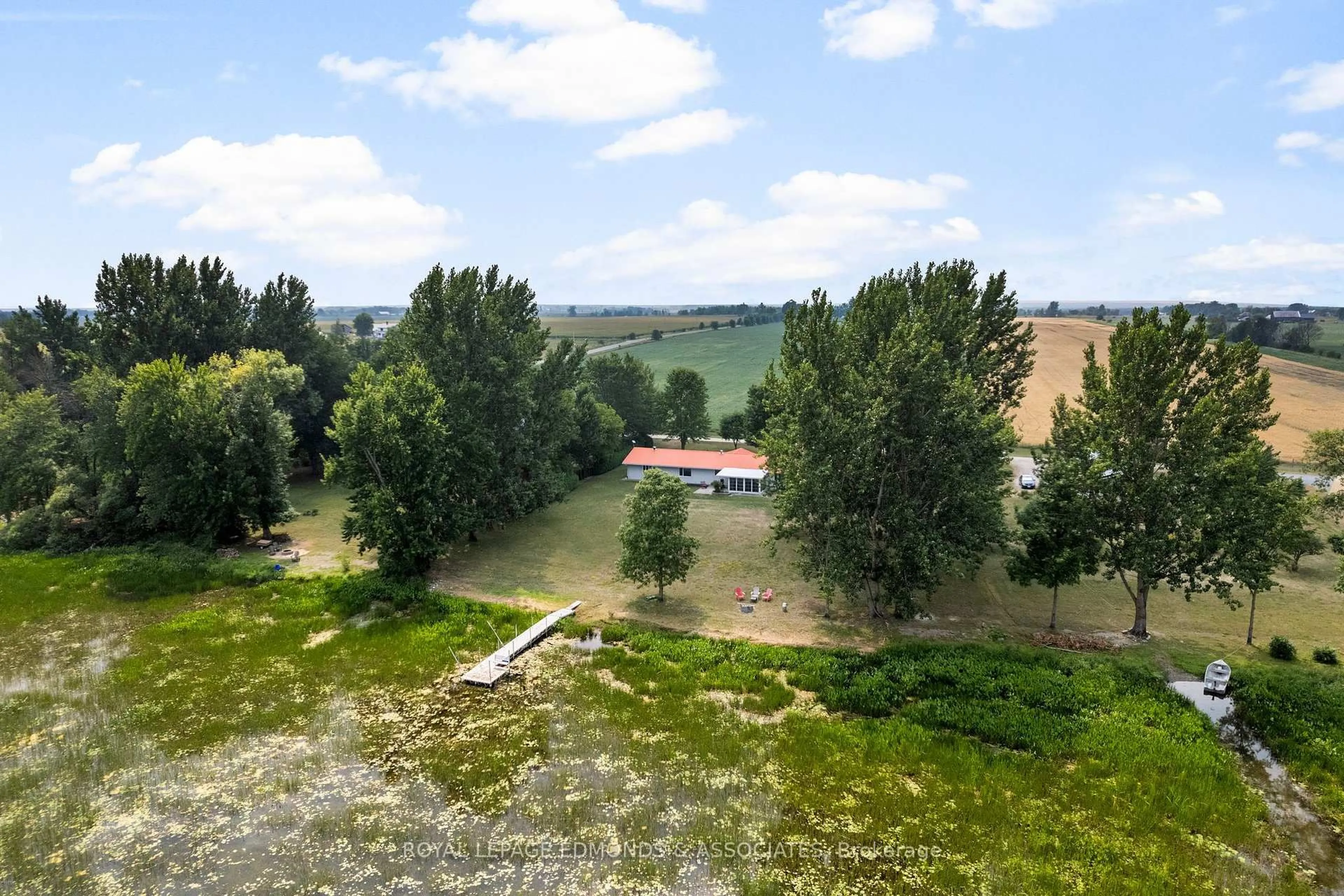 A pic from outside/outdoor area/front of a property/back of a property/a pic from drone, water/lake/river/ocean view for 34 Bird Lake Tr, Cobden Ontario K0J 1K0