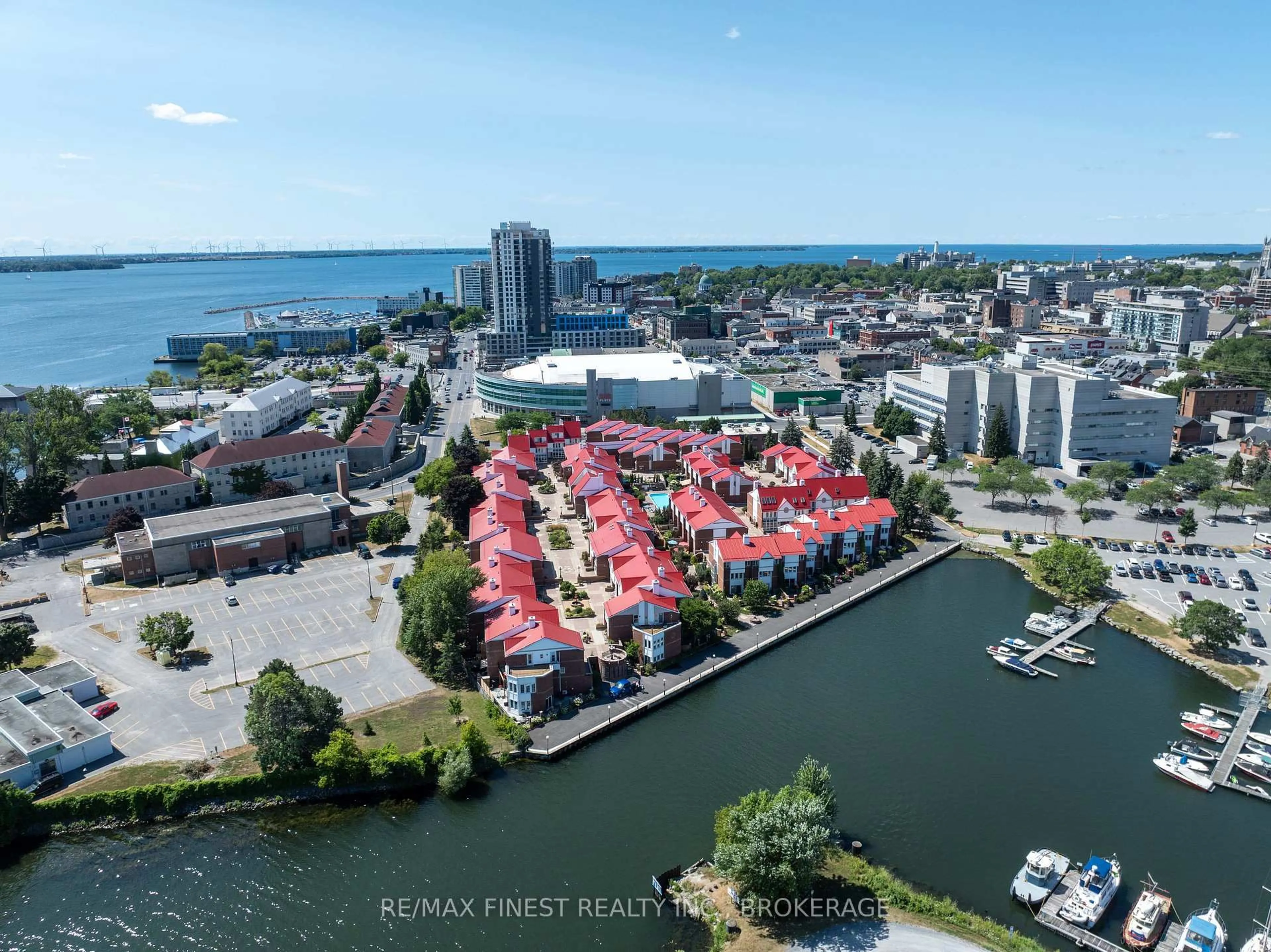 A pic from outside/outdoor area/front of a property/back of a property/a pic from drone, water/lake/river/ocean view for 1 Place D'Armes #34, Kingston Ontario K7K 6S1