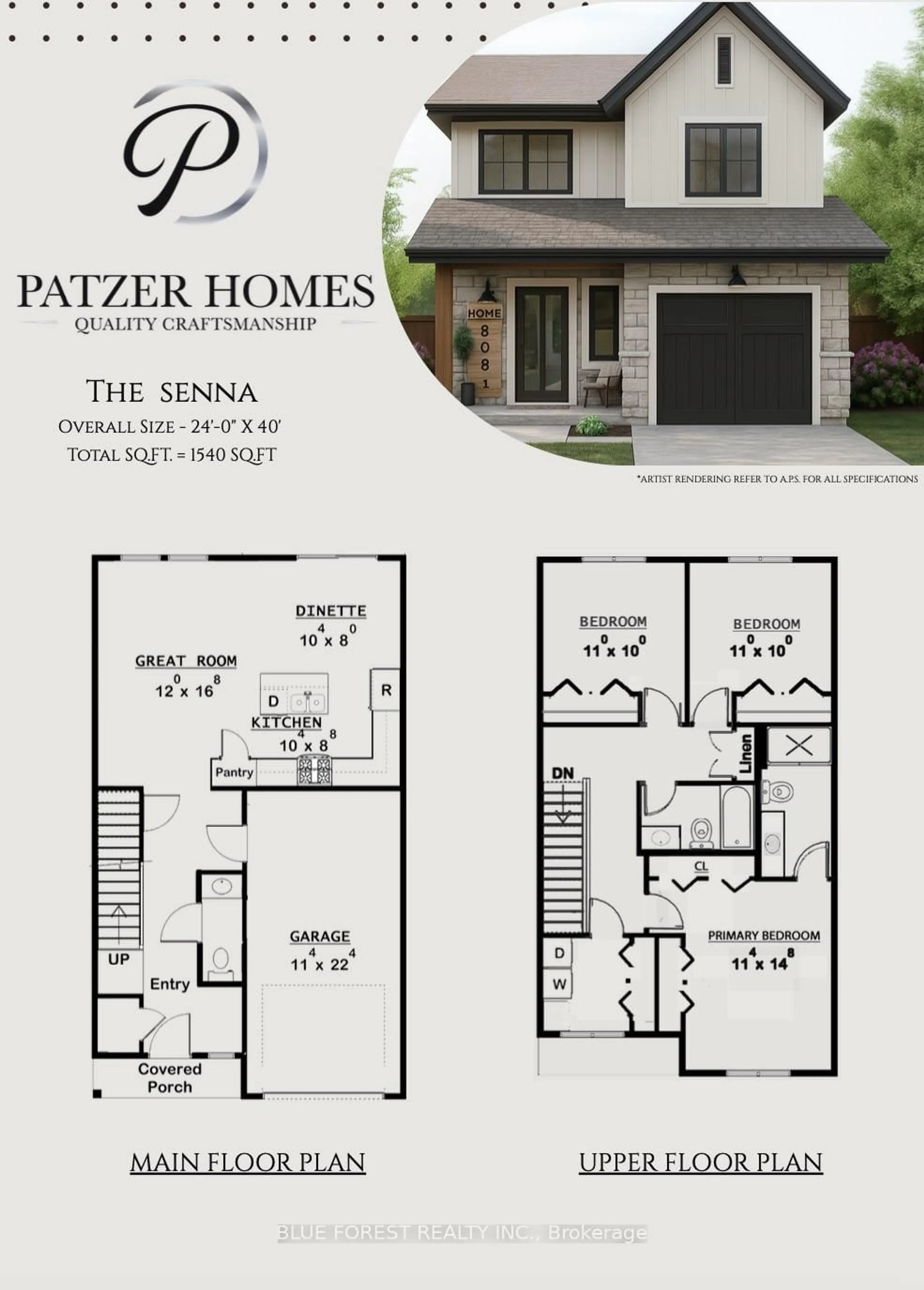 Floor plan for LOT 34 BEER Cres, Strathroy-Caradoc Ontario N7G 3K5