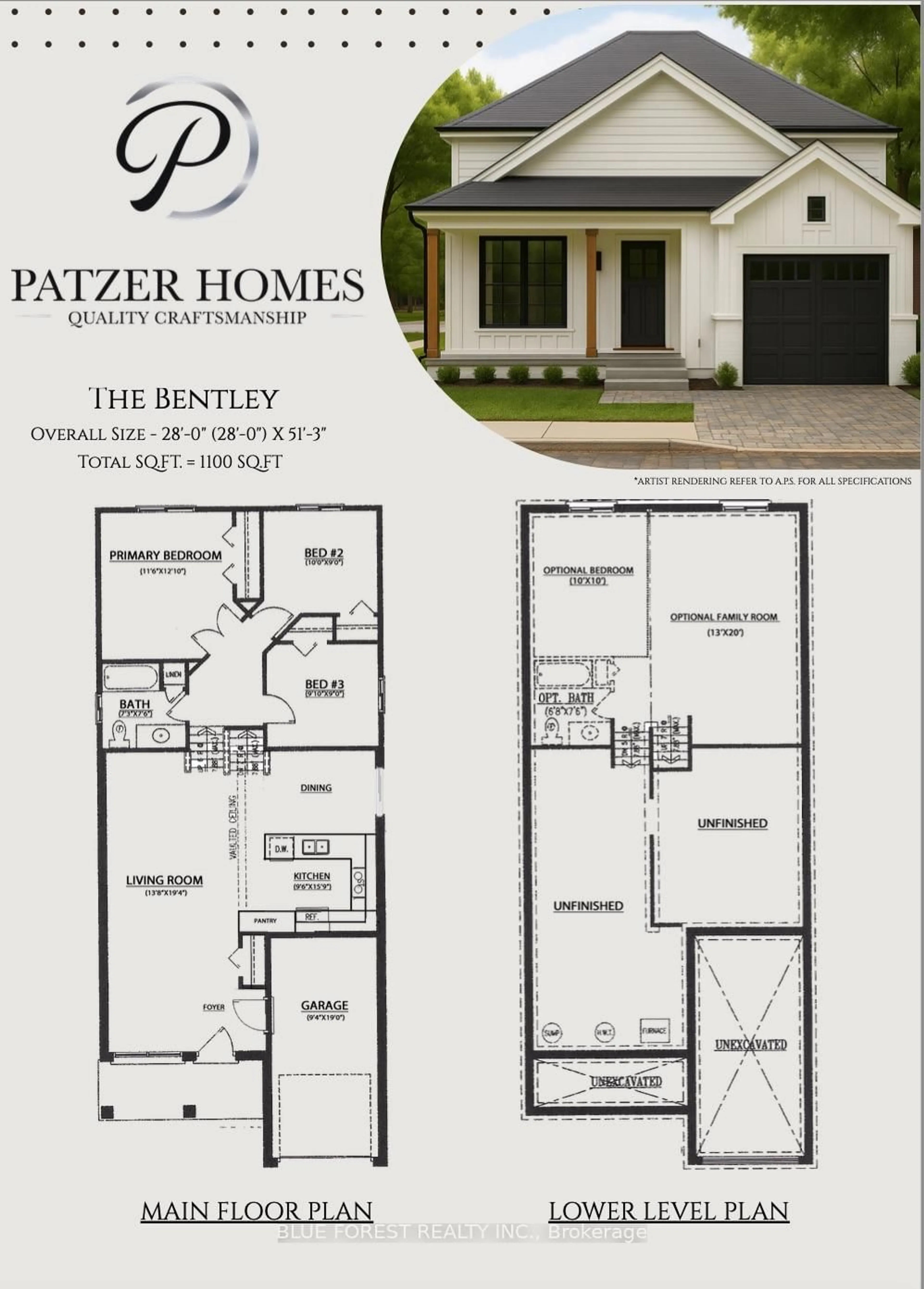 Floor plan for LOT 37 BEER Cres, Strathroy-Caradoc Ontario N7G 3K5