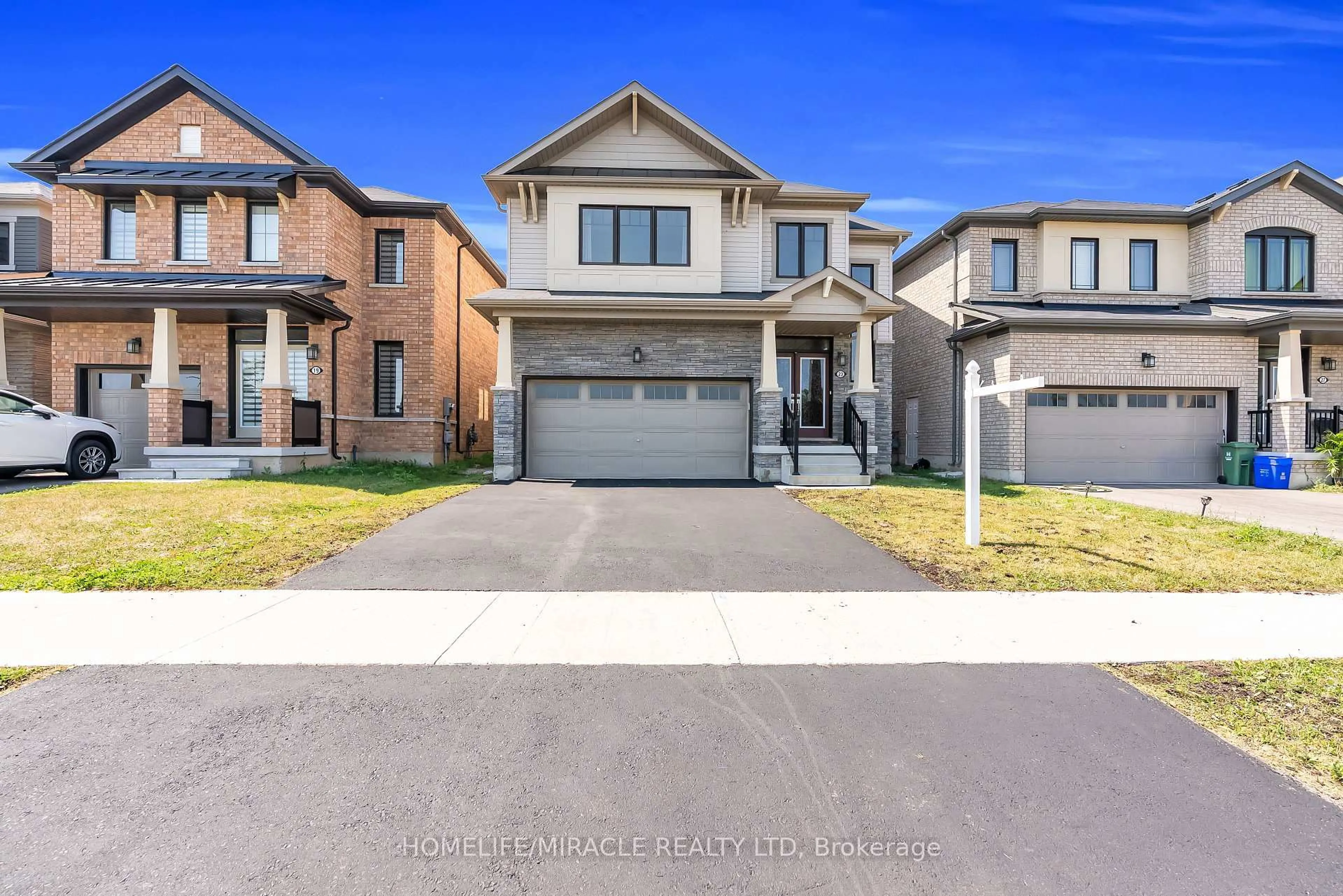 Home with brick exterior material, street for 23 Royal Coachman Way, Hamilton Ontario L8J 0M2
