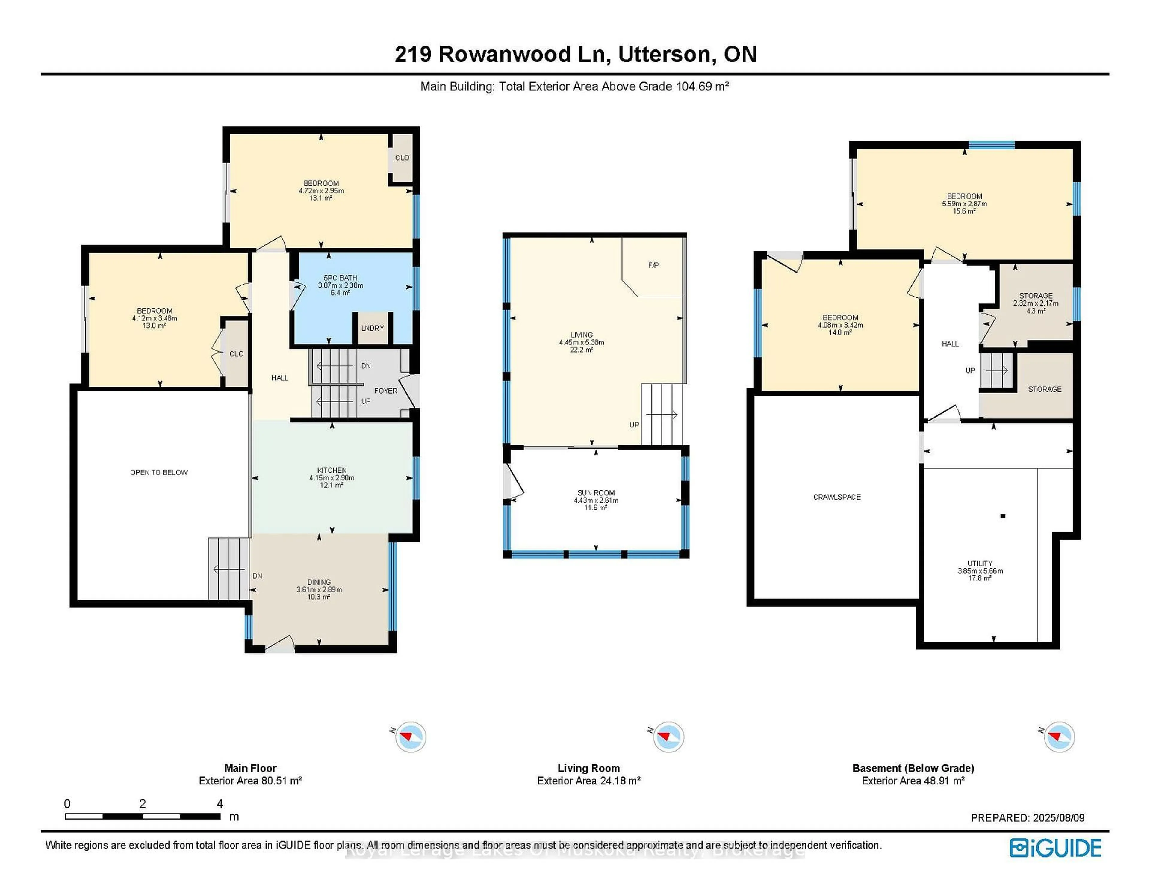 Floor plan for 219 Rowanwood Lane, Huntsville Ontario P0B 1M0
