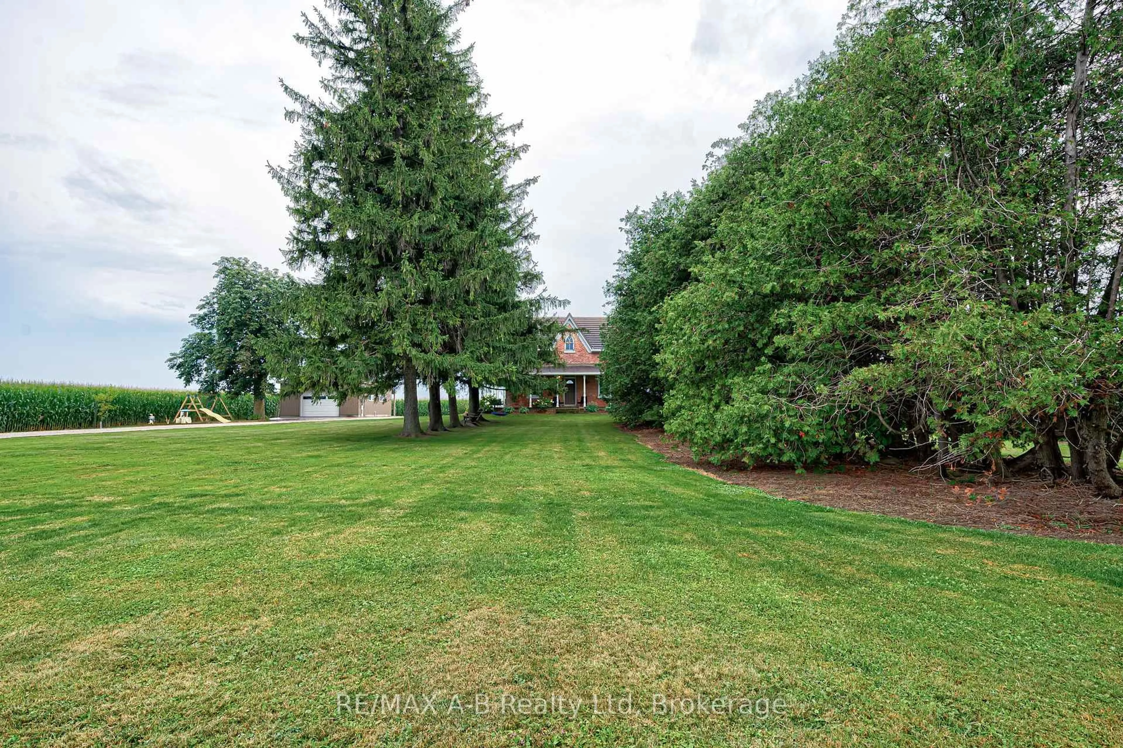A pic from outside/outdoor area/front of a property/back of a property/a pic from drone, water/lake/river/ocean view for 6355 Perth Rd 55 Line, West Perth Ontario N0K 1P0