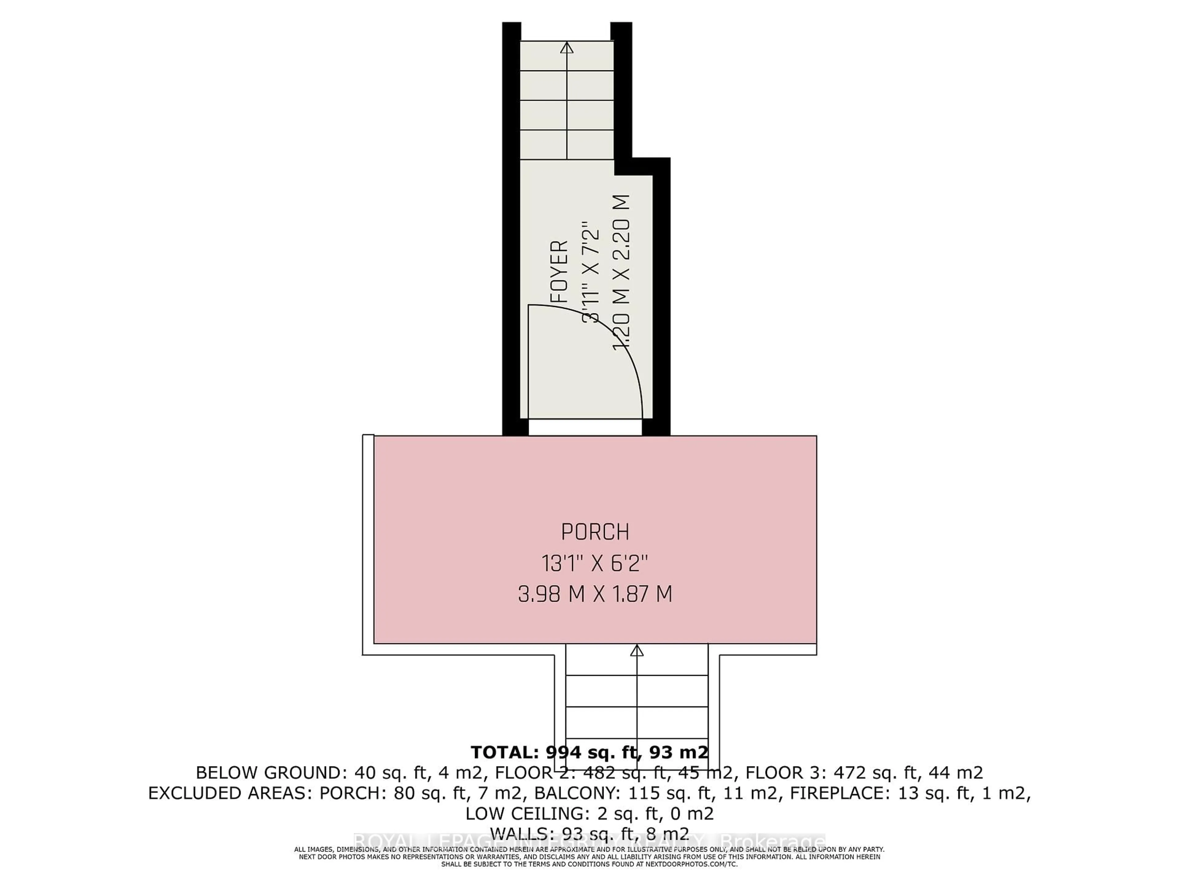 Floor plan for 311 Presland Rd #D, Ottawa Ontario K1K 2B6