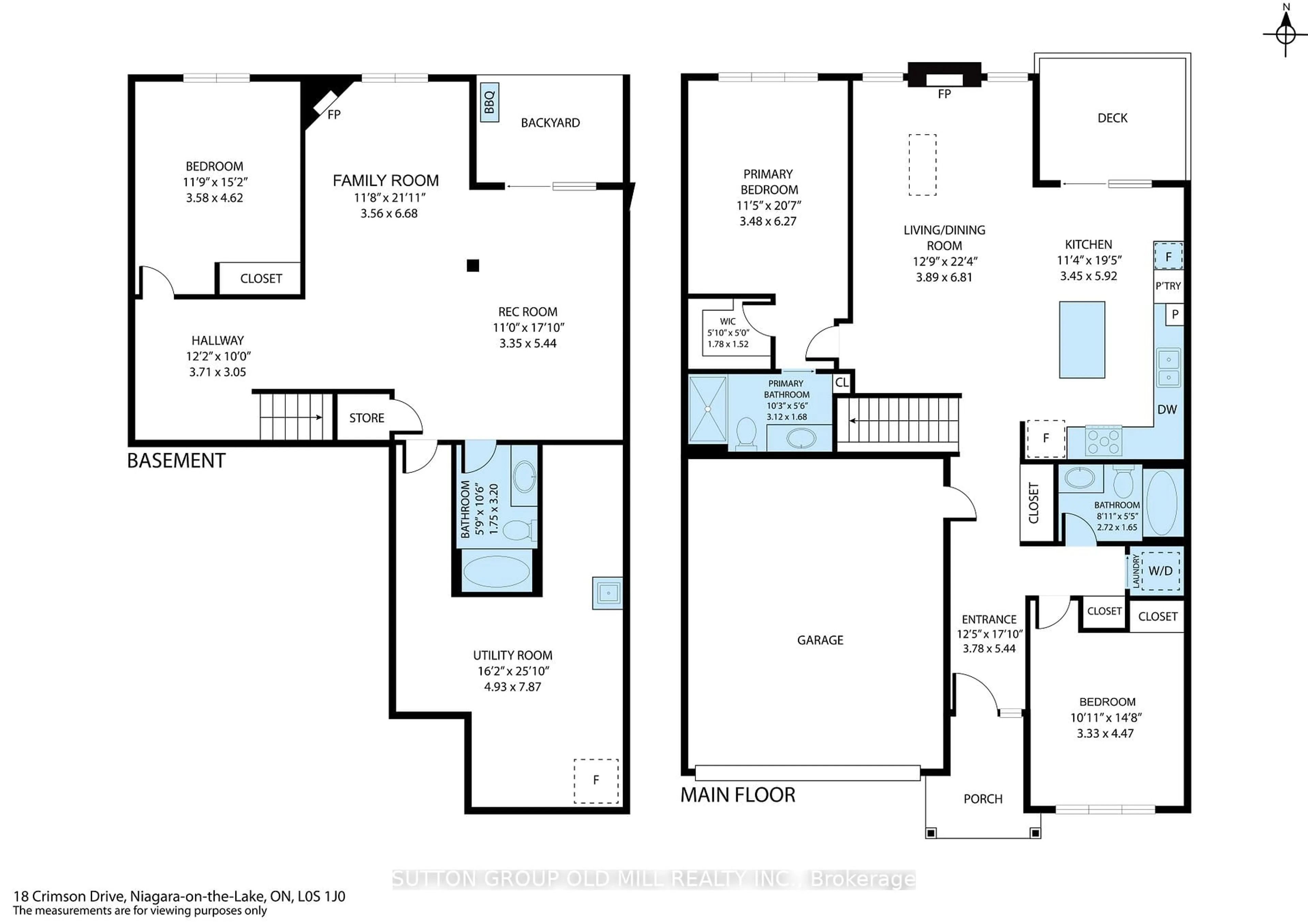 Floor plan for 18 Crimson Dr #51, Niagara-on-the-Lake Ontario L0S 1J0