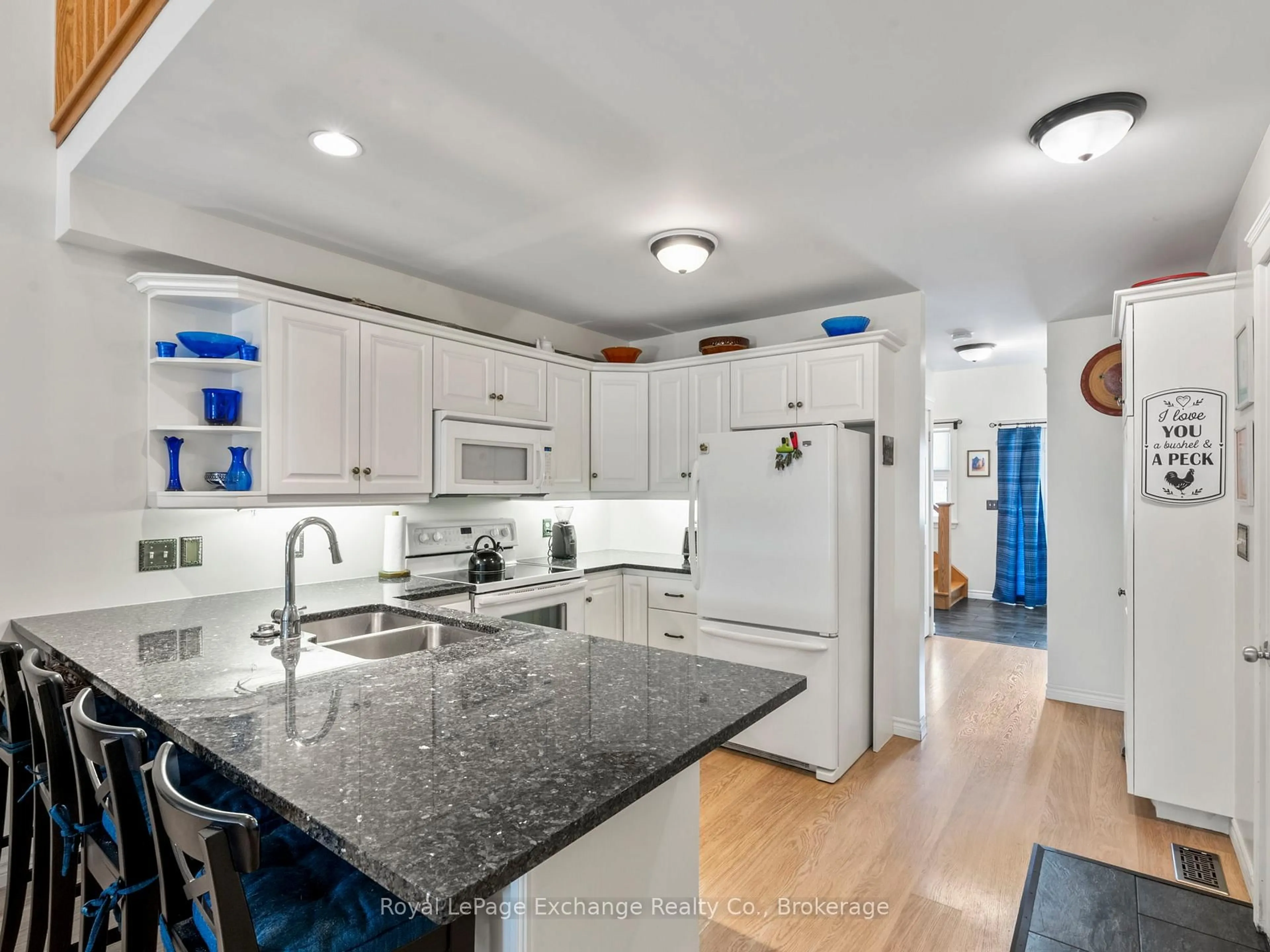 Open concept kitchen, ceramic/tile floor for 433 Queen St #8, Kincardine Ontario N2Z 0A2