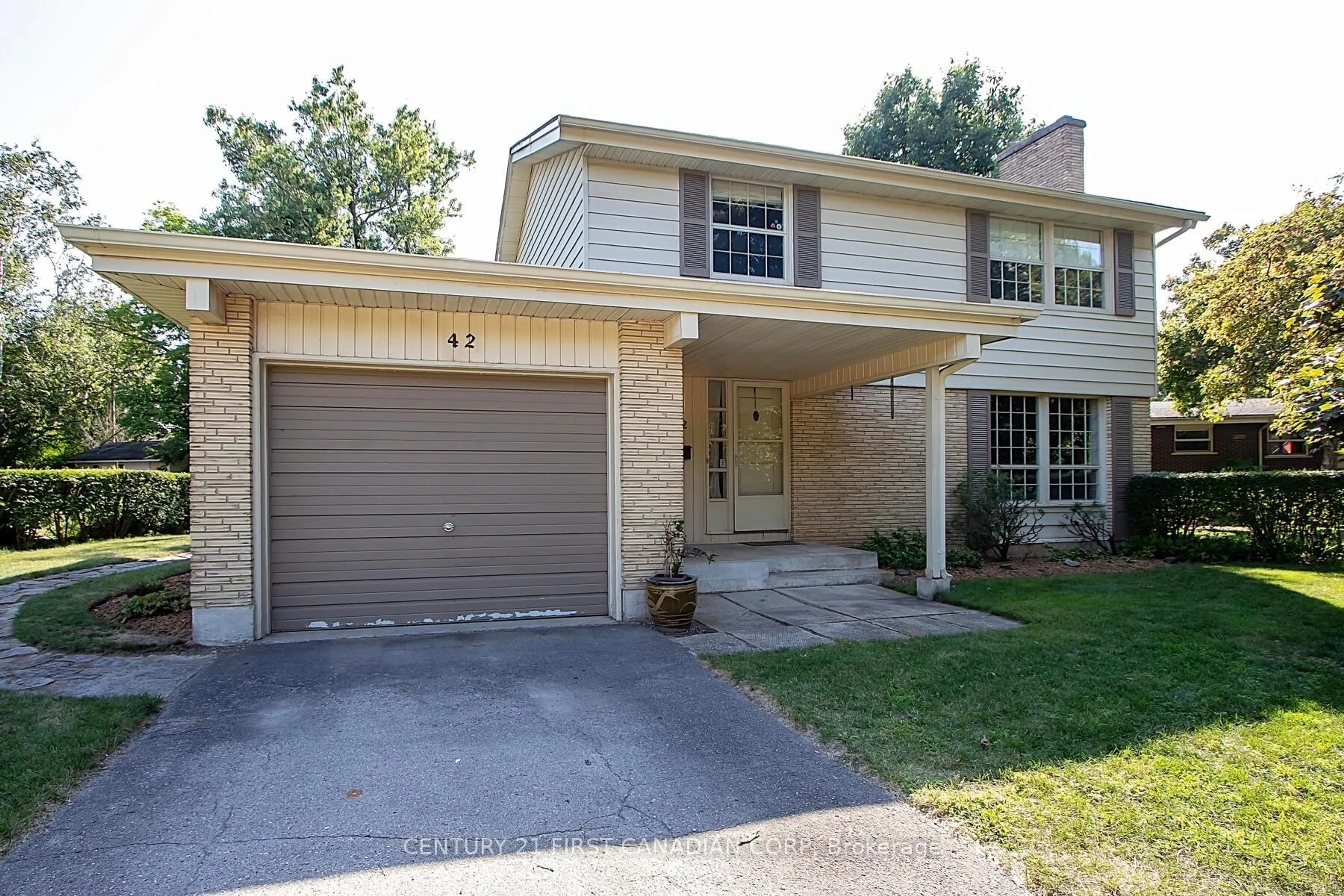 Home with brick exterior material, street for 42 Naomee Cres, London North Ontario N6H 3T4