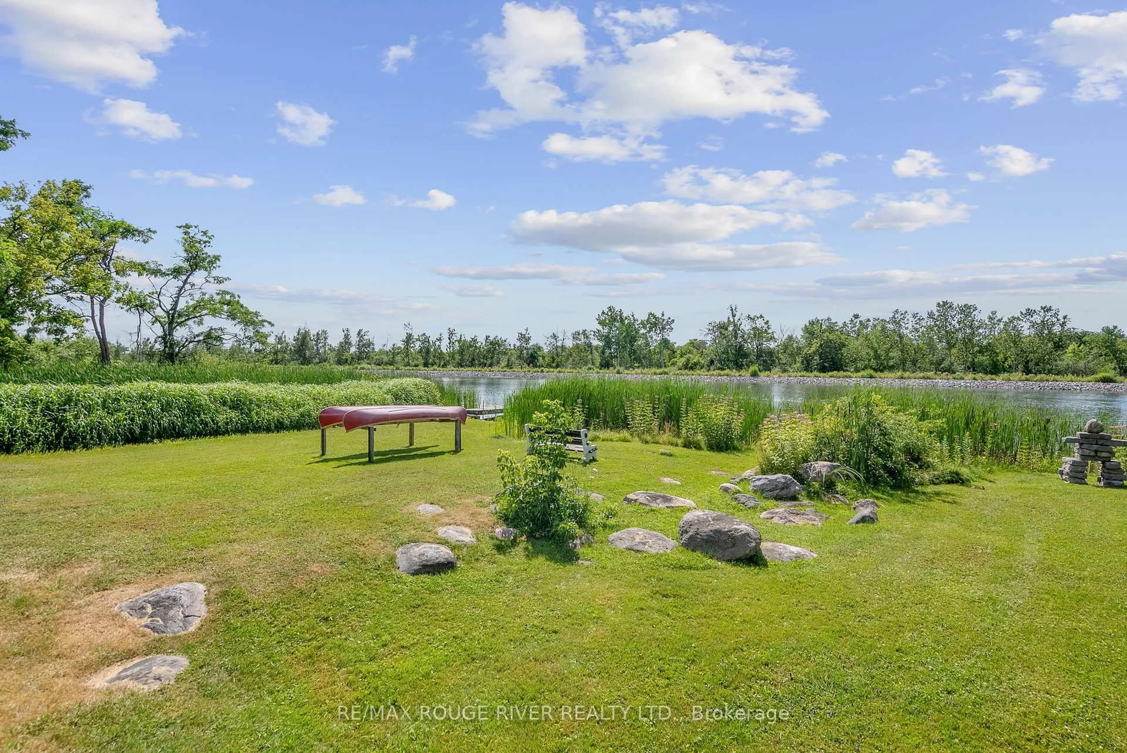 A pic from outside/outdoor area/front of a property/back of a property/a pic from drone, water/lake/river/ocean view for 810 Canal Rd, Douro-Dummer Ontario K9L 1A1