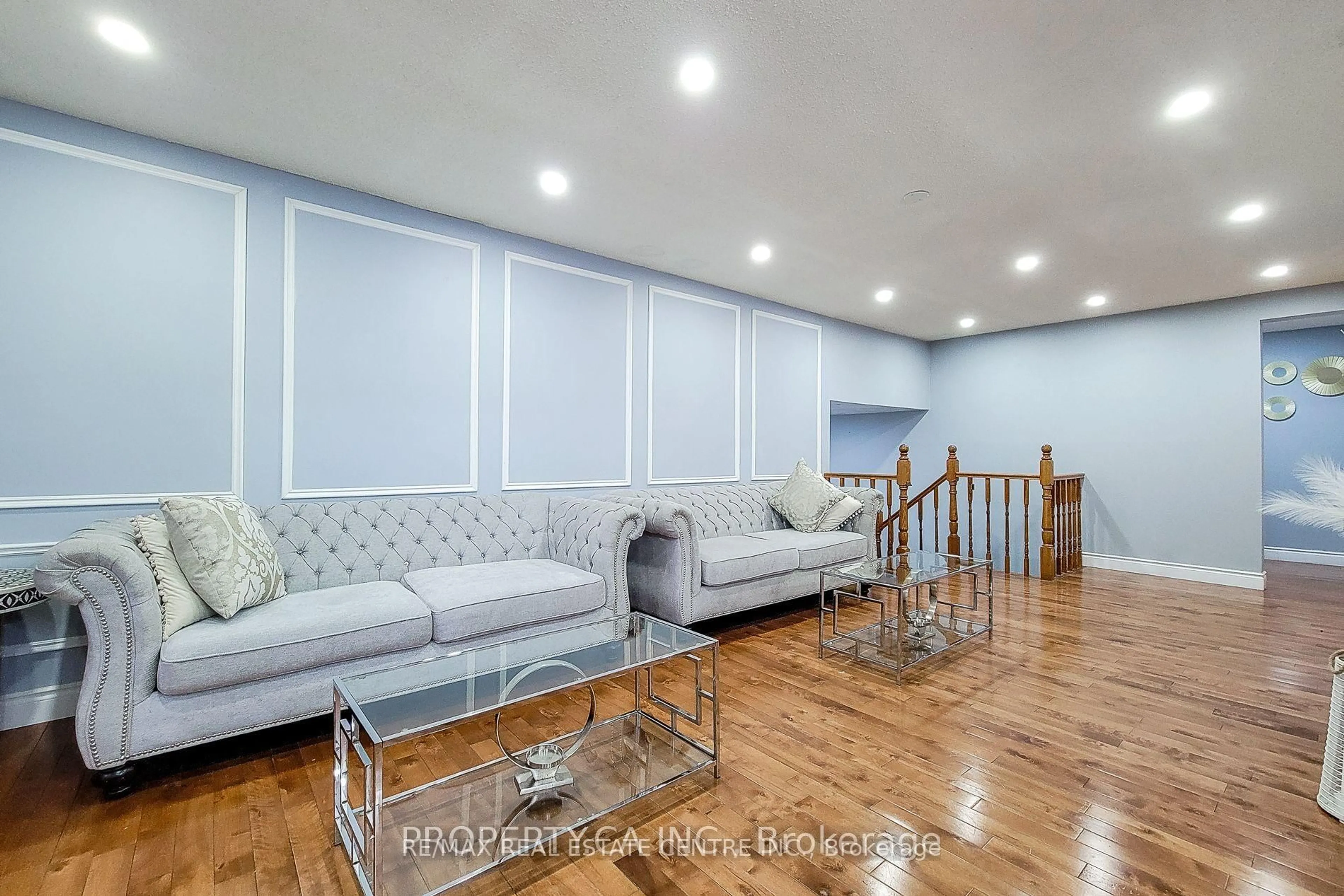 Living room with furniture, wood/laminate floor for 3505 Hwy 56 Rd, Hamilton Ontario L0R 1C0