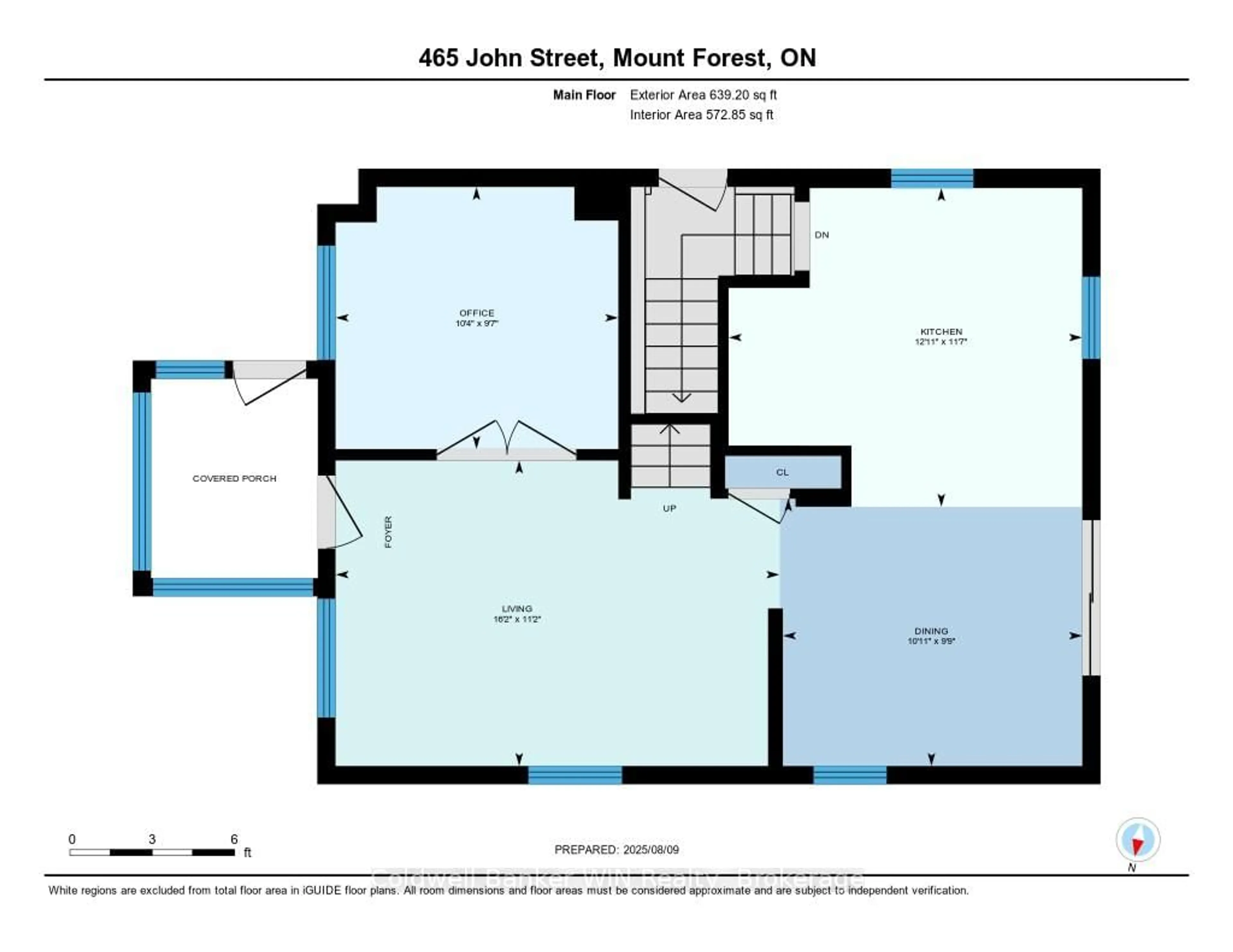 Floor plan for 465 John St, Wellington North Ontario N0G 2L3