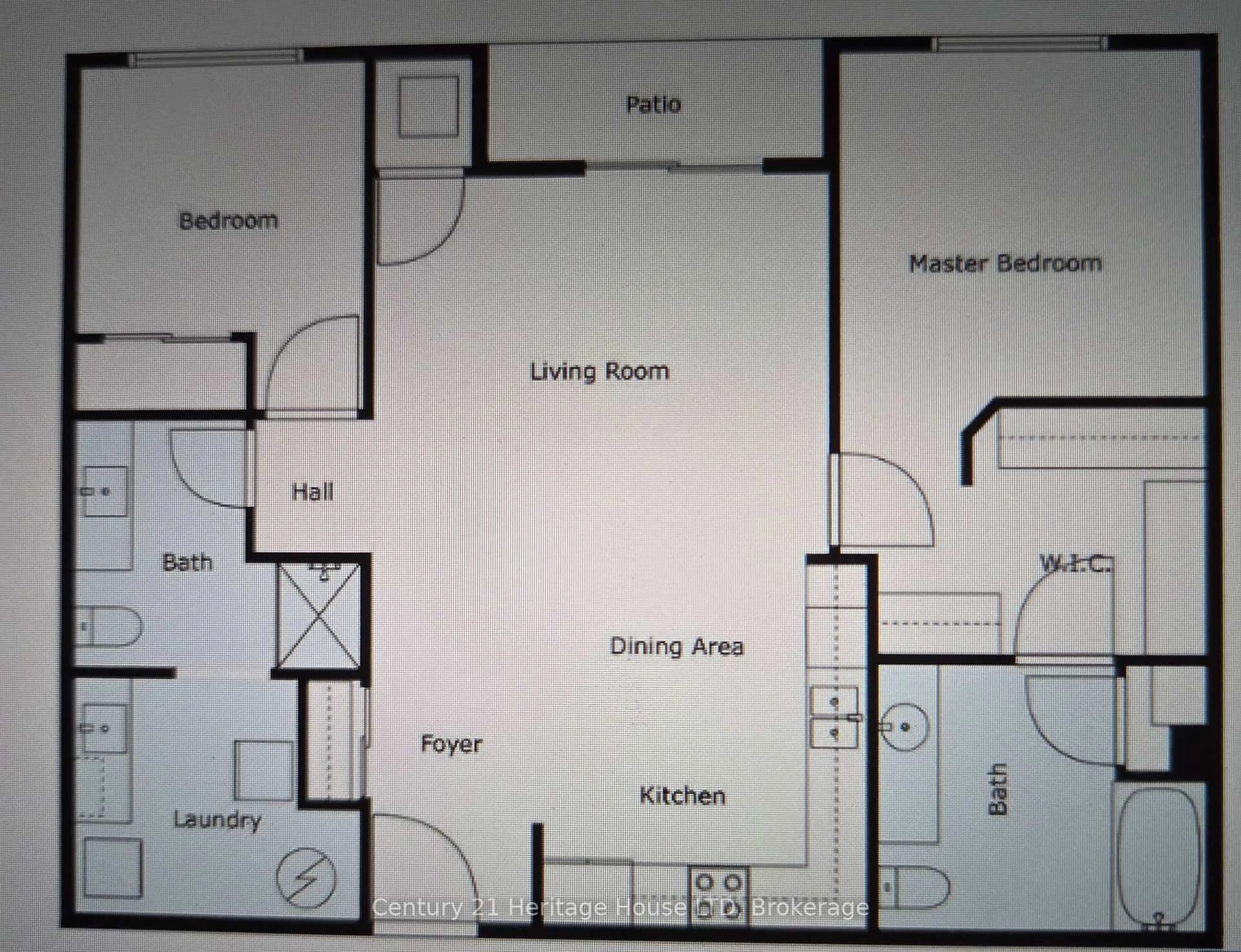 Floor plan for 26 Wellington St #404, St. Catharines Ontario L2R 5P8
