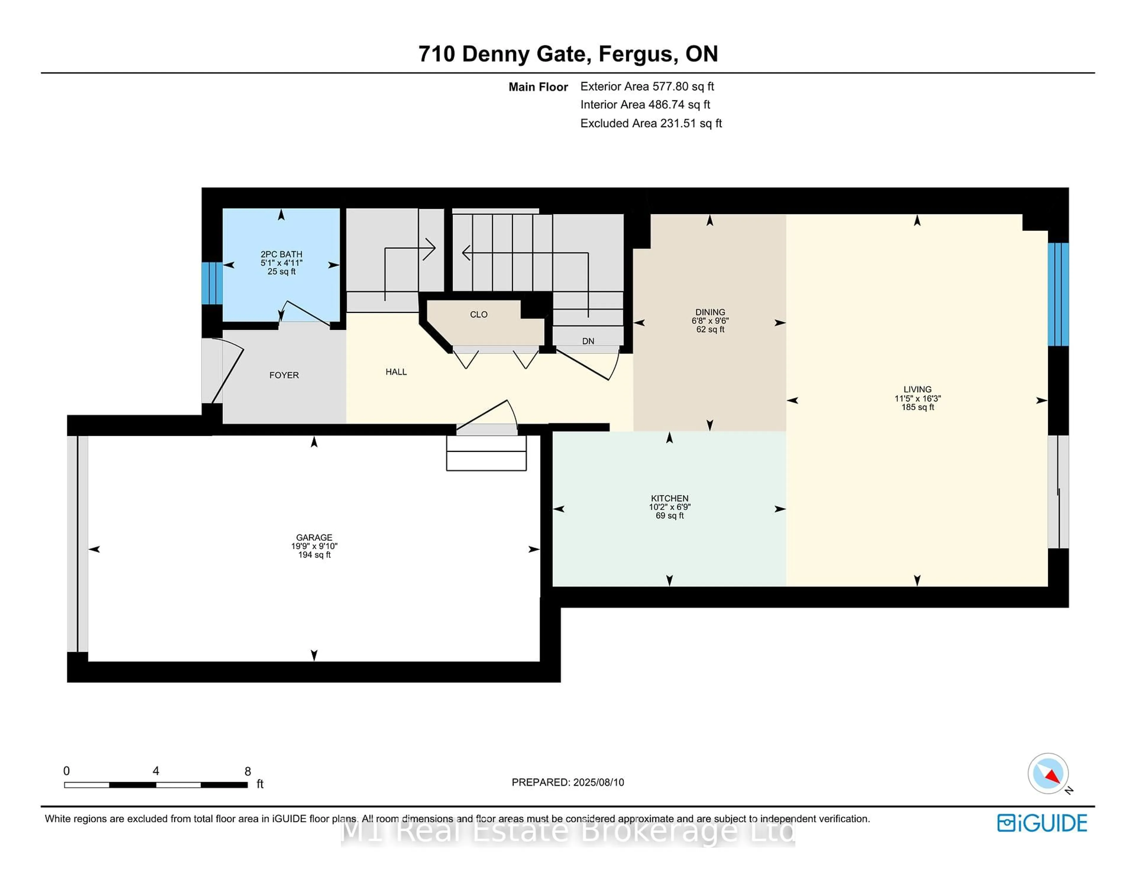 Floor plan for 710 Denny Gate, Centre Wellington Ontario N1M 3S1