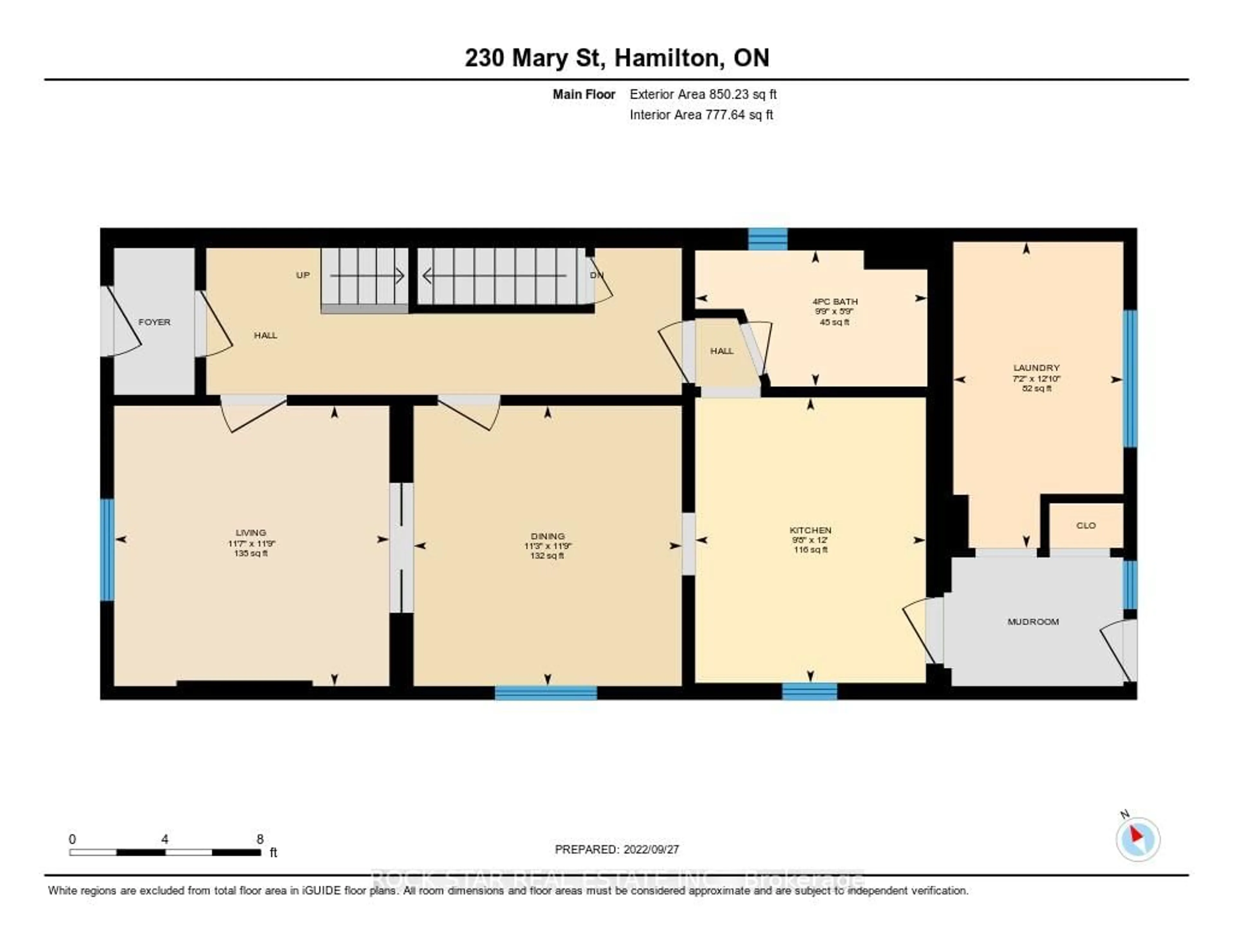 Floor plan for 230 Mary St, Hamilton Ontario L8L 4W1