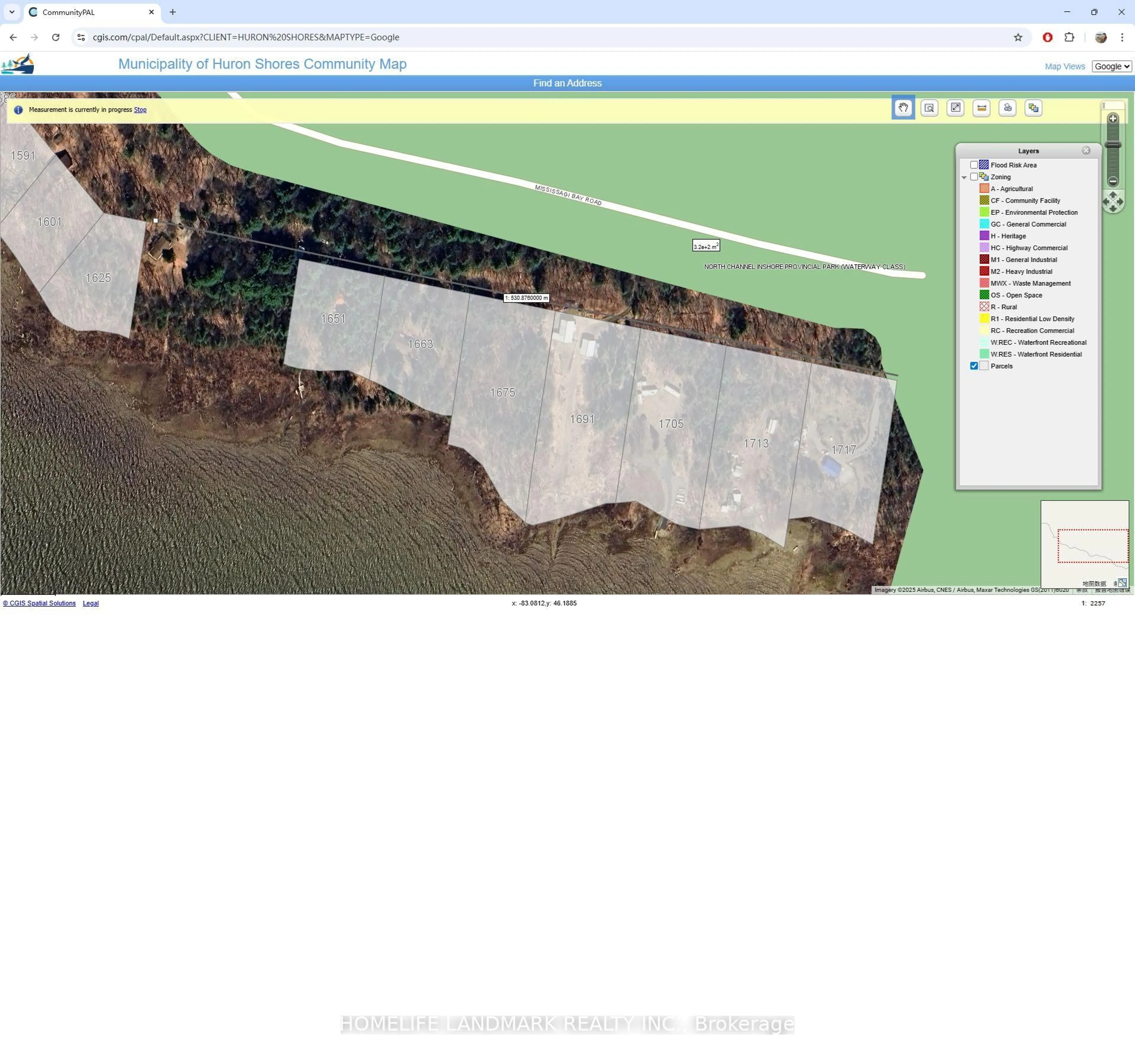 A pic from outside/outdoor area/front of a property/back of a property/a pic from drone, building for 1663 Mississaugi Bay Rd, Huron Shores Ontario P0R 1H0