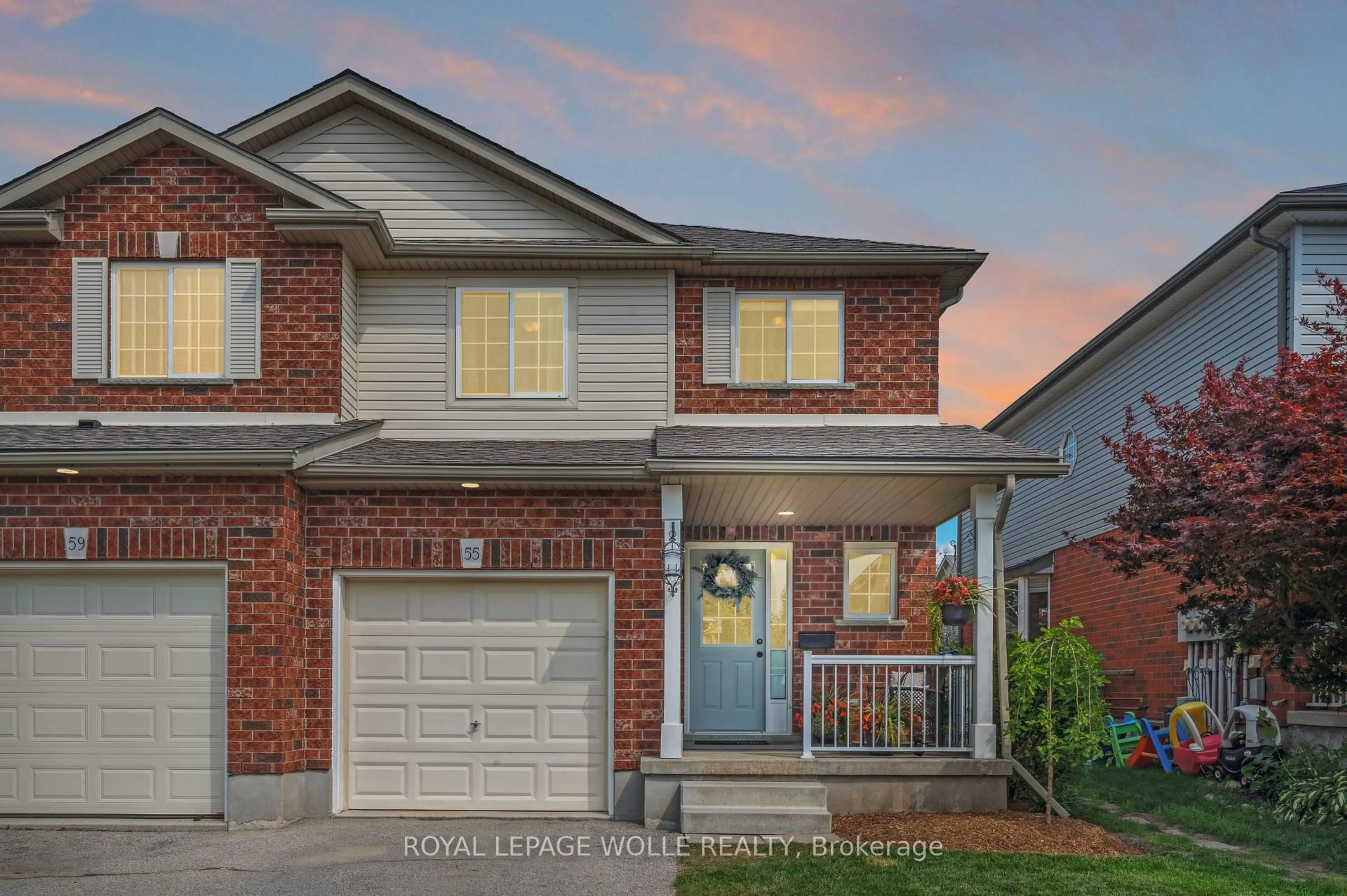 Home with brick exterior material, street for 55 Stillwater St, Woolwich Ontario N3B 3M1