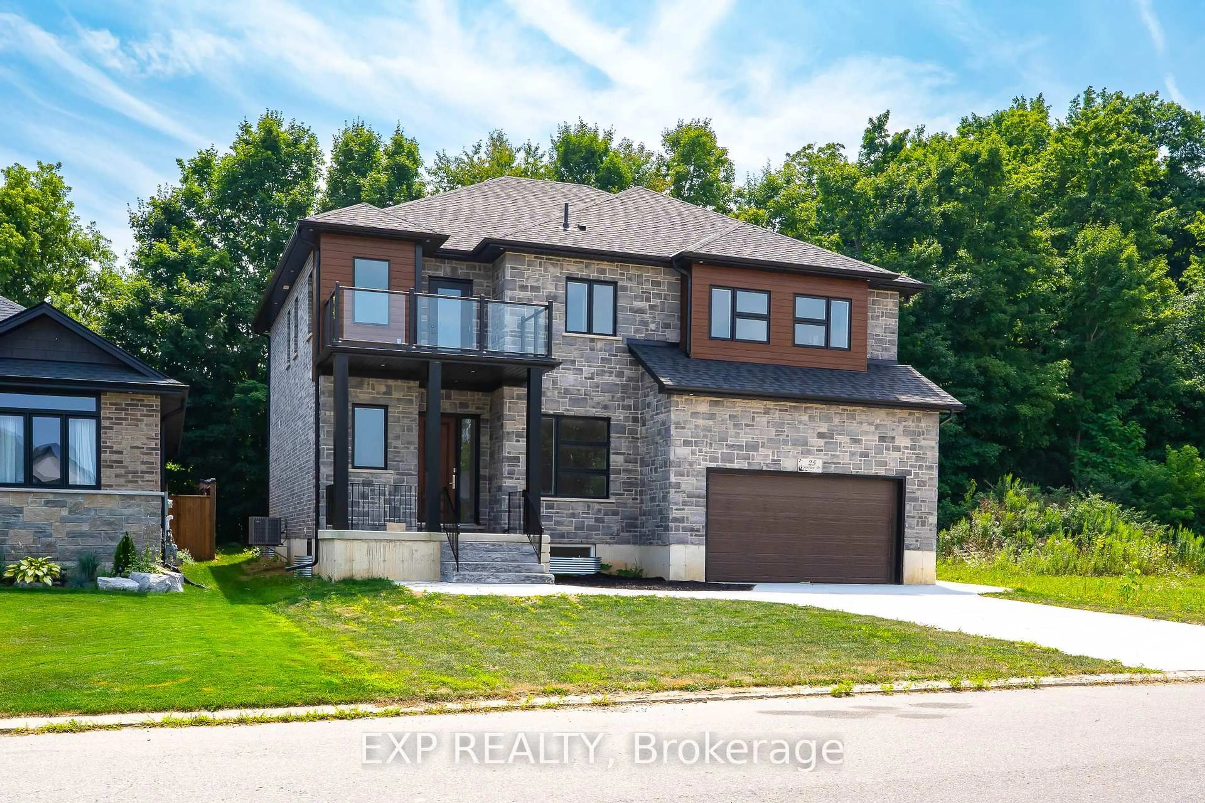 Home with brick exterior material, street for 25 Sunview Dr, Norwich Ontario N0J 1P0
