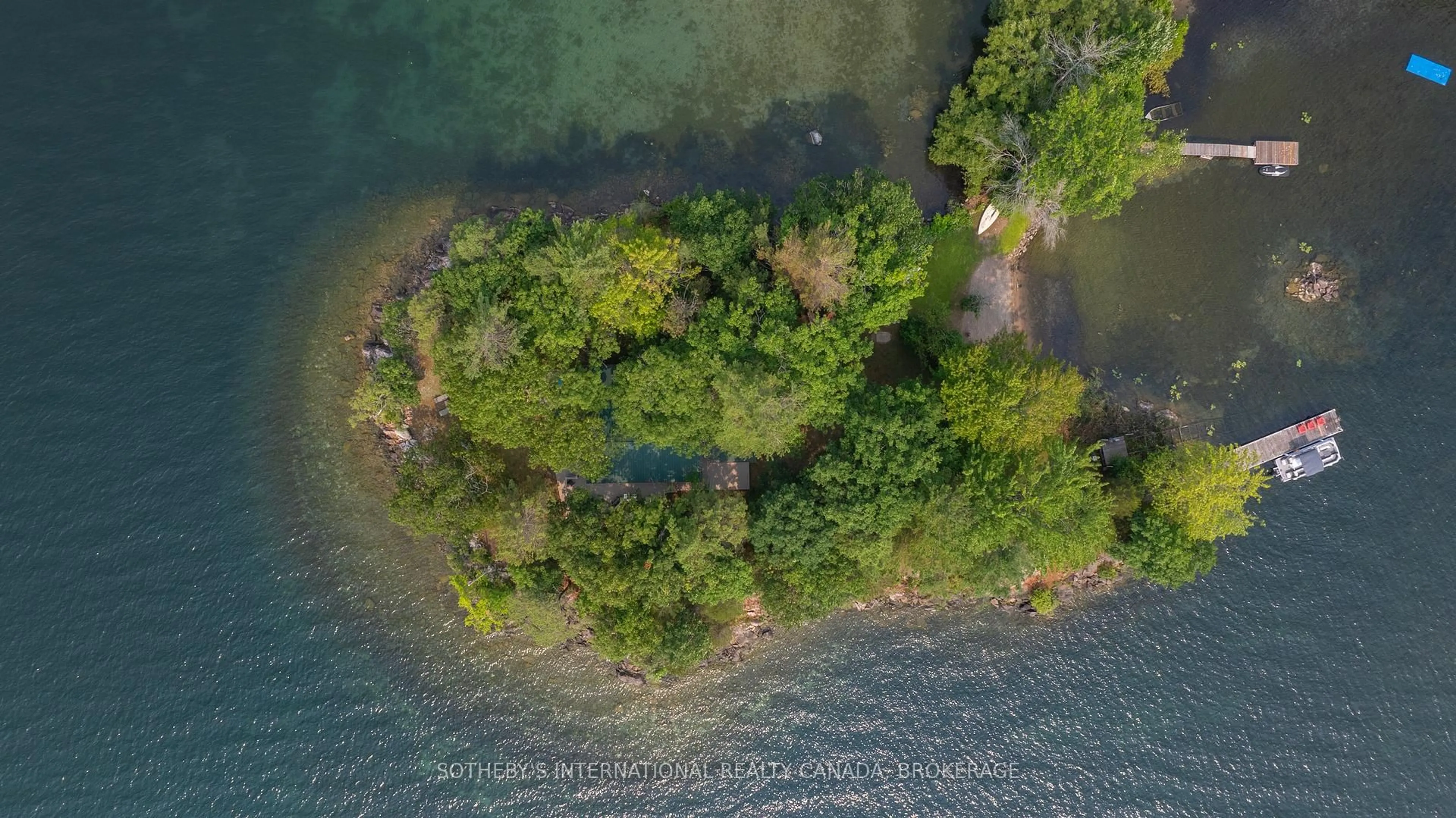 A pic from outside/outdoor area/front of a property/back of a property/a pic from drone, water/lake/river/ocean view for 375 Downie Island, Leeds and the Thousand Islands Ontario K0E 1L0