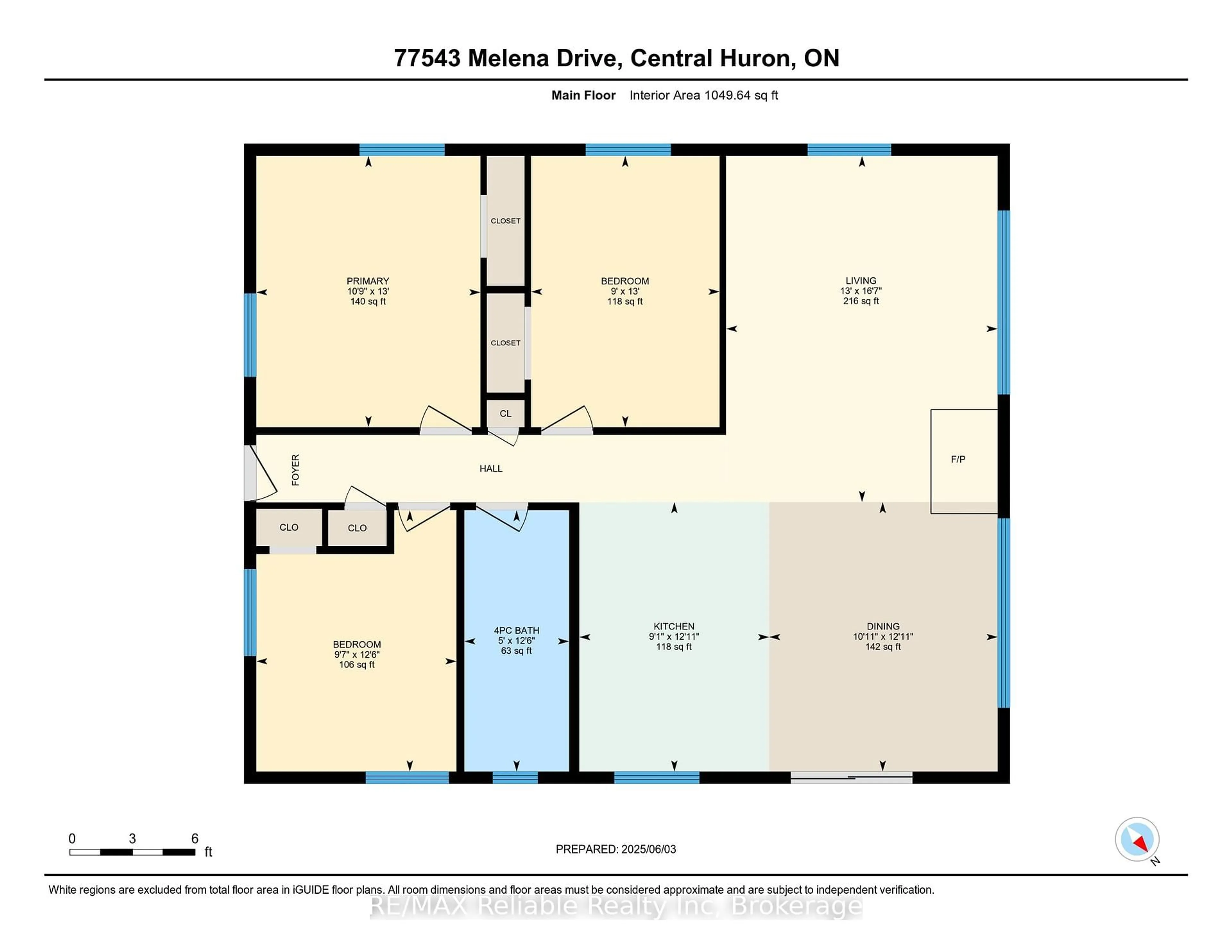 Floor plan for 77543 Melena Dr, Bluewater Ontario N0M 1G0