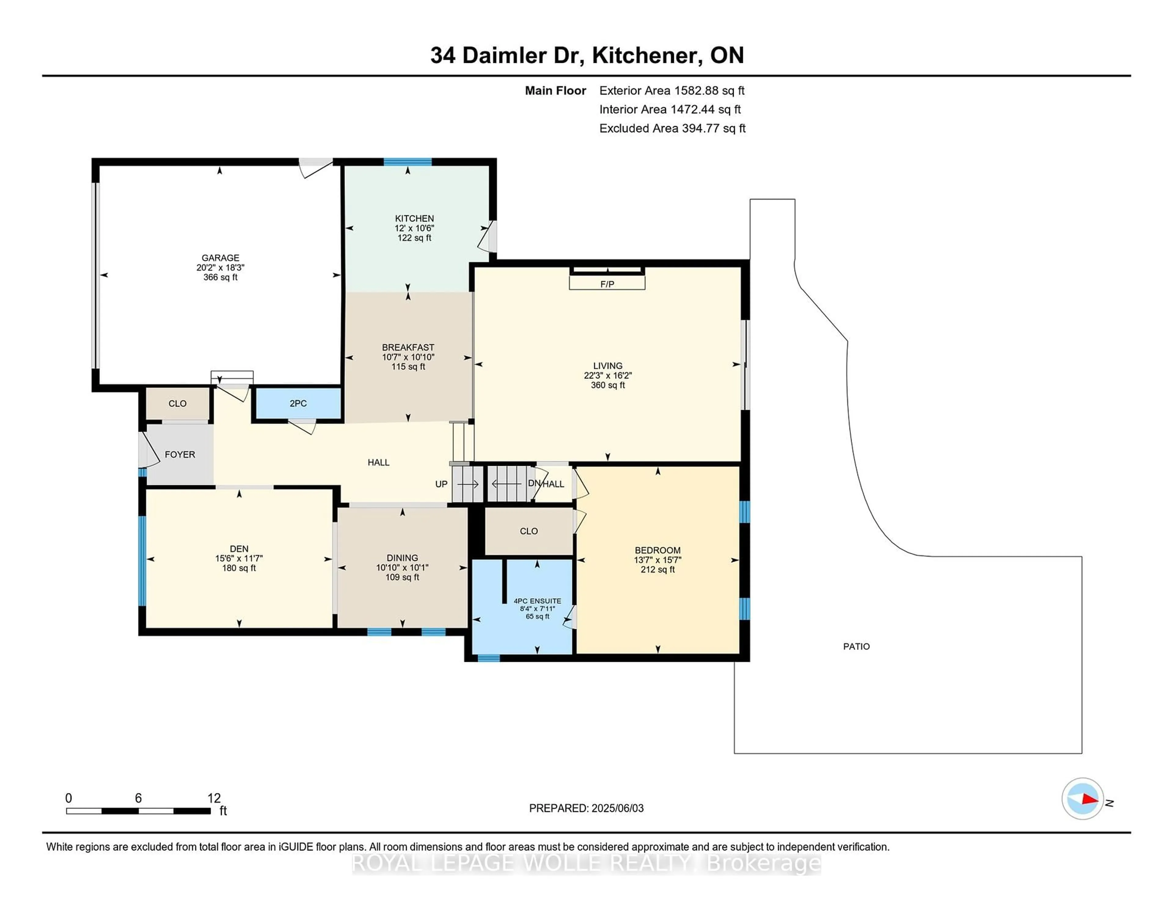 Floor plan for 34 Daimler Dr, Kitchener Ontario N2A 3W2