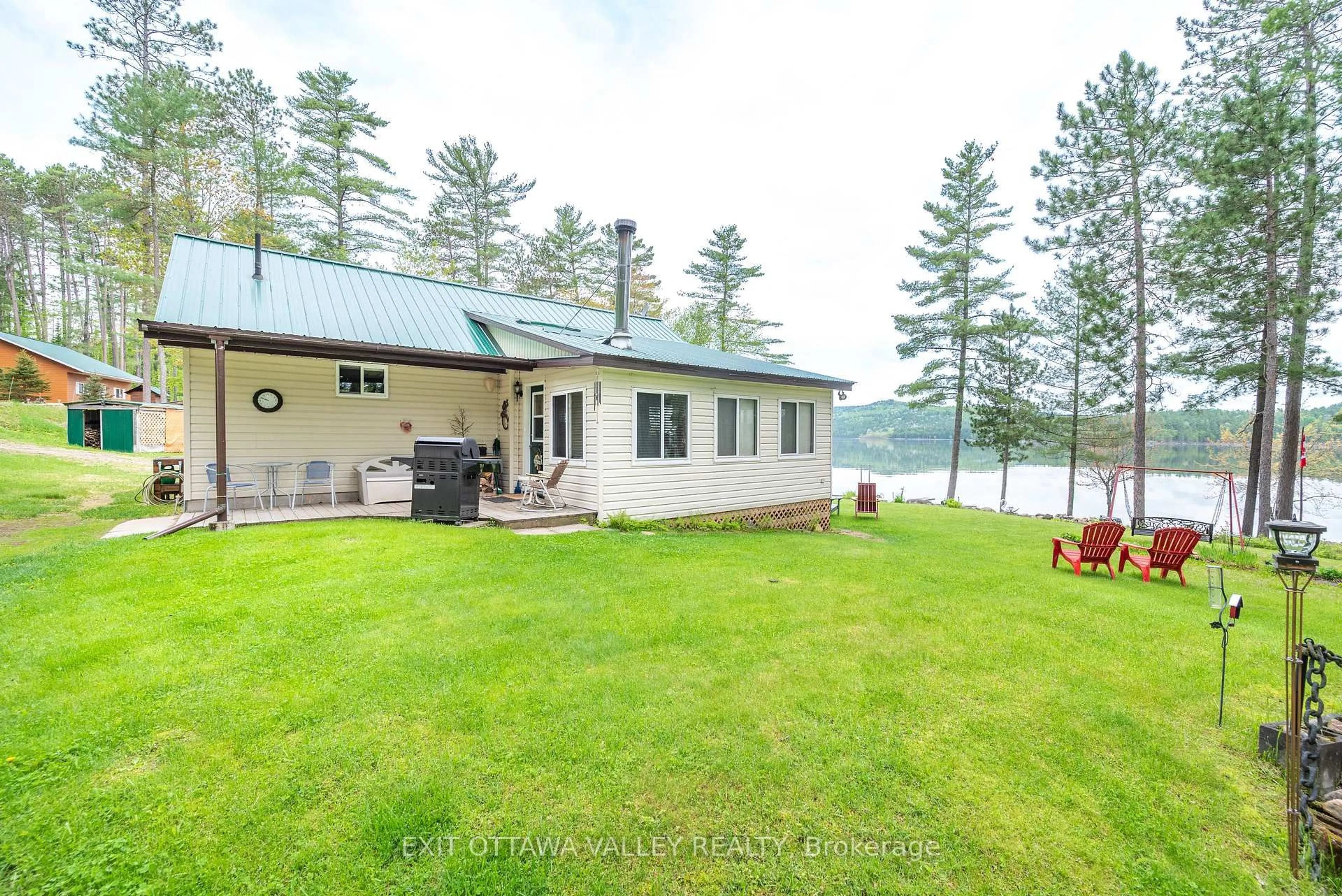 Patio, water/lake/river/ocean view for 51 Myrlin Way, Deep River Ontario K0J 1P0