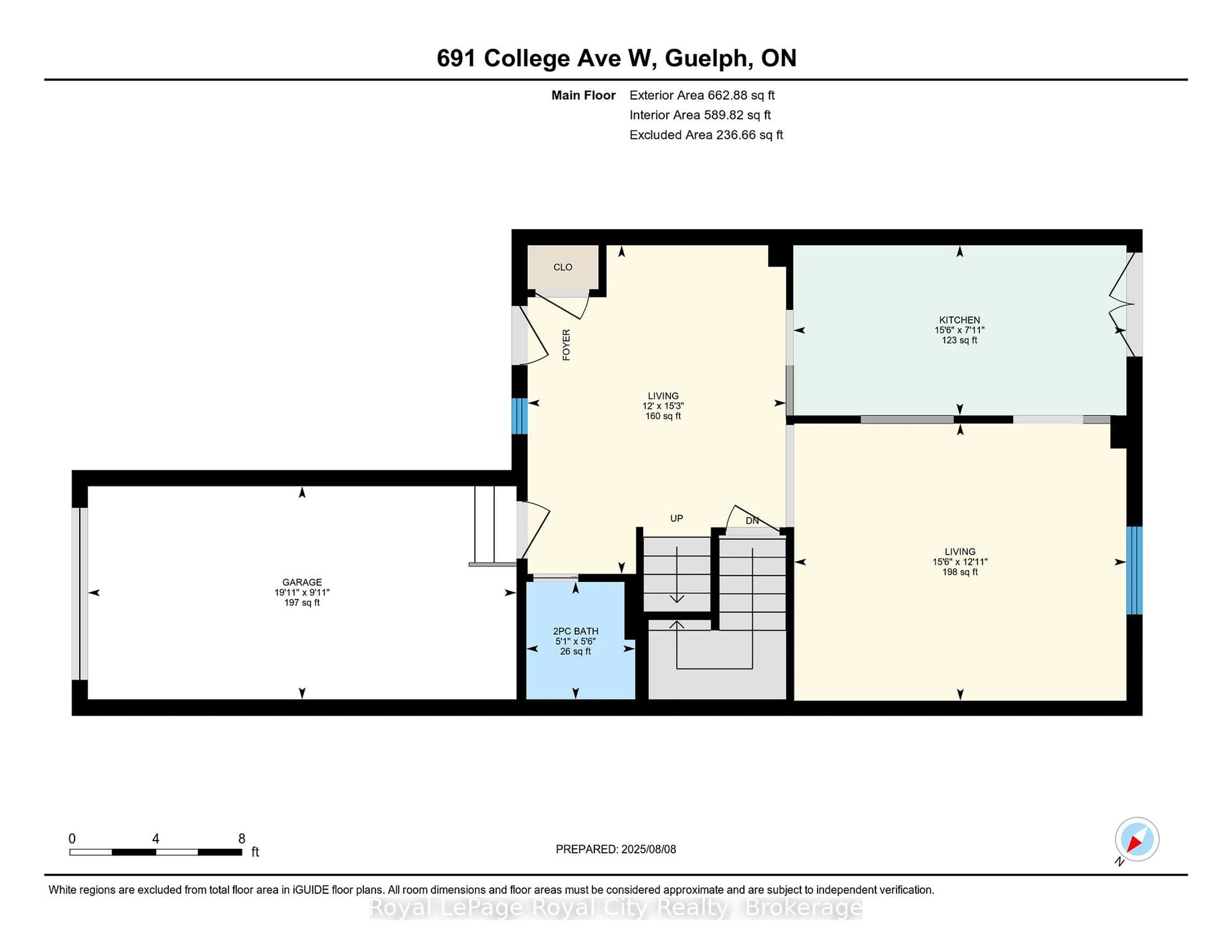 Floor plan for 691 College Ave, Guelph Ontario N1G 2Y2