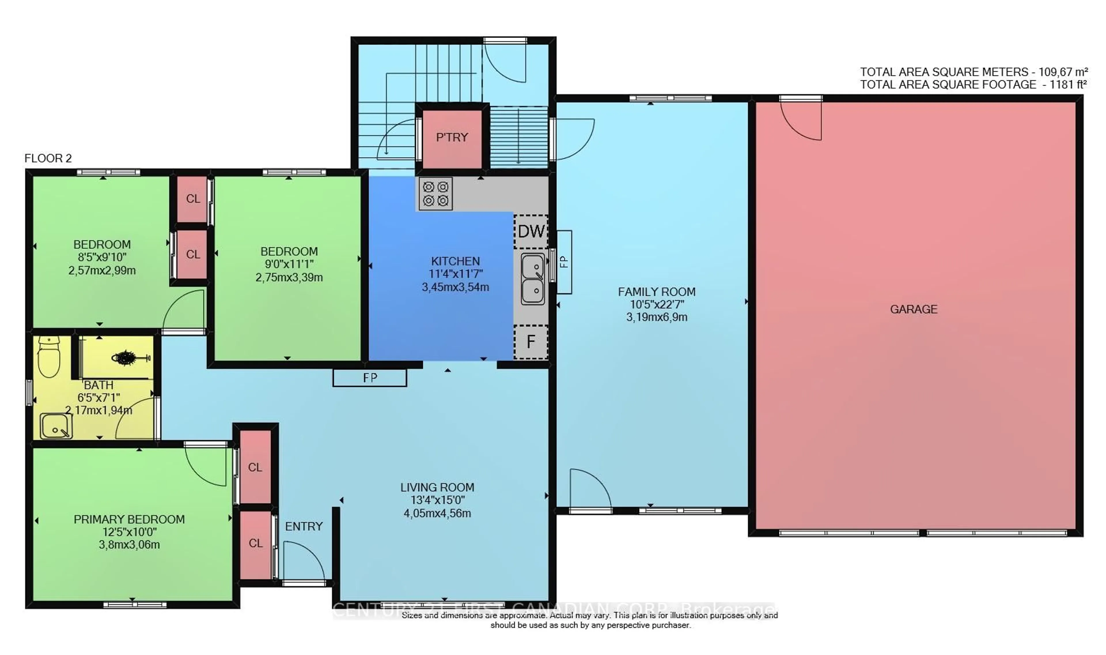 Floor plan for 568 Creston Ave, London South Ontario N6C 3A6