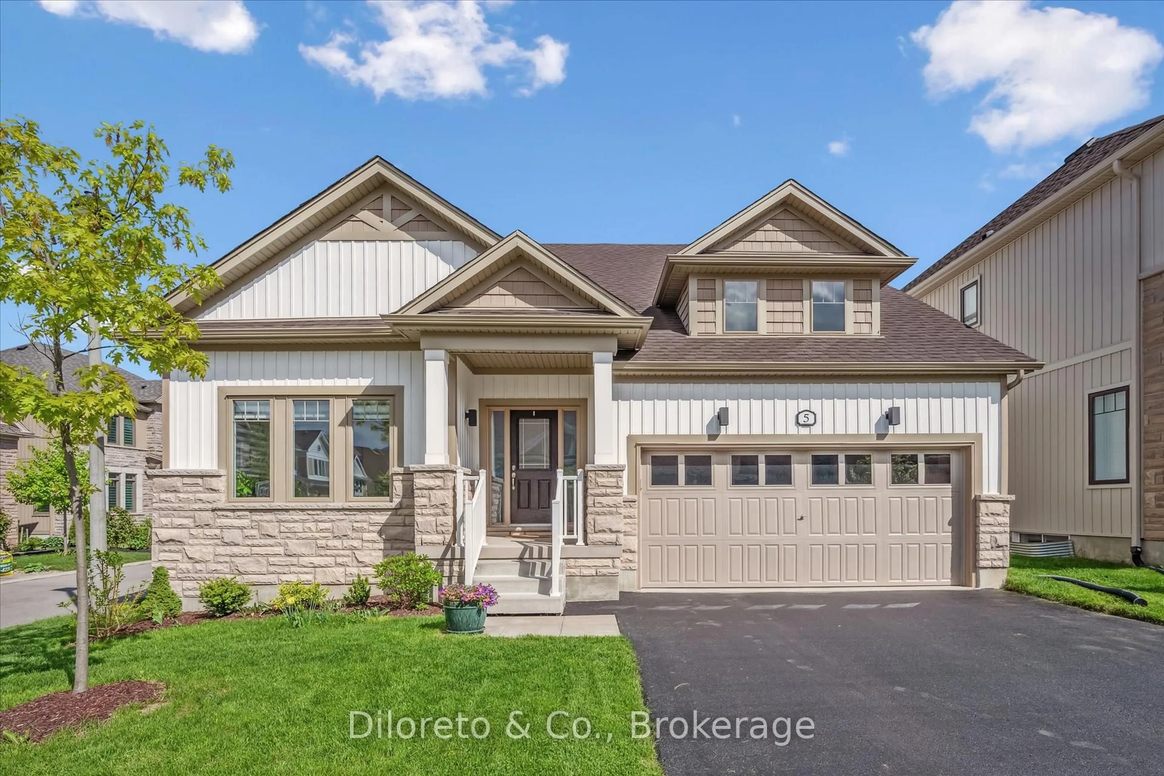Home with brick exterior material, street for 5 Lovering Lane, Guelph Ontario N1L 0H3