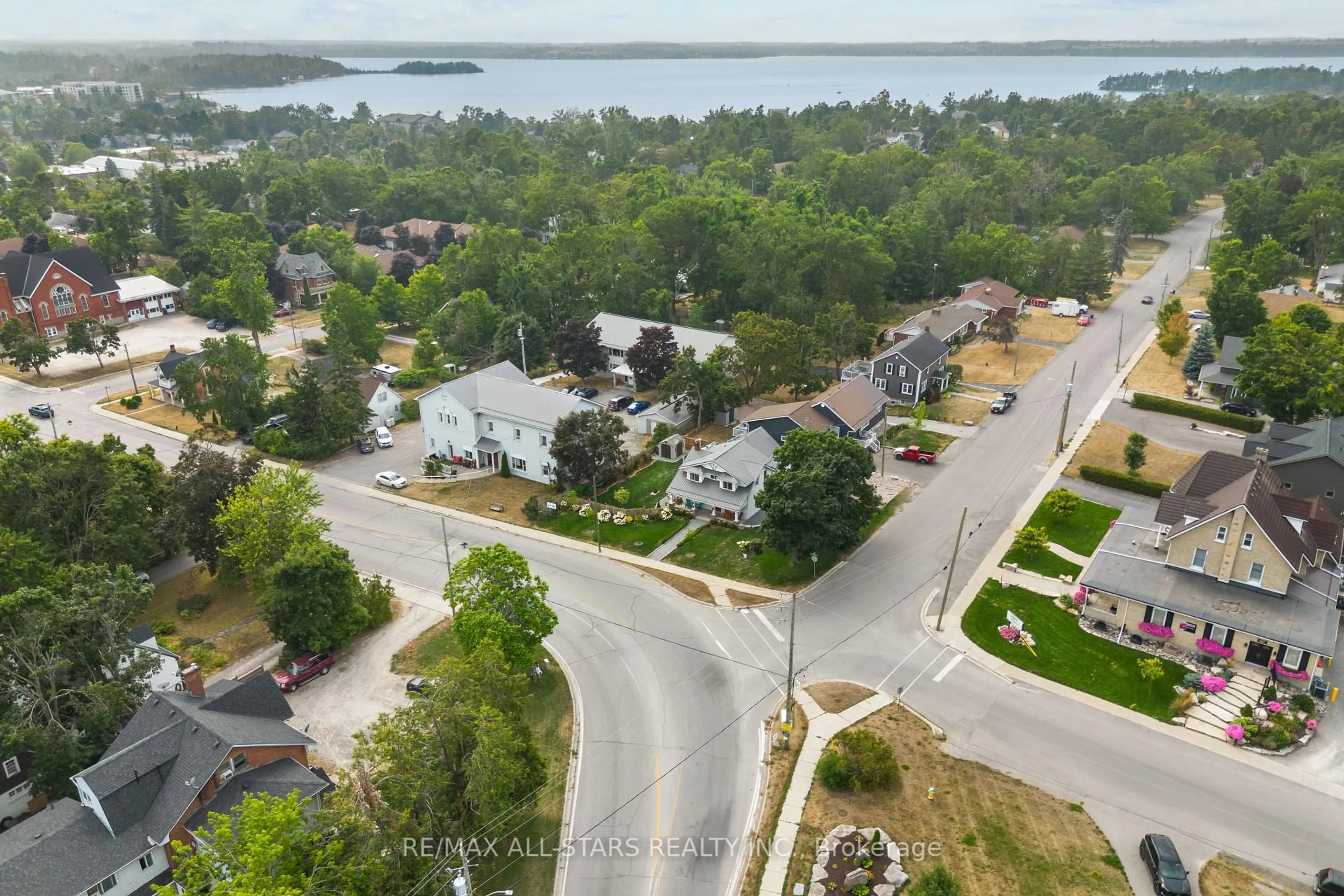 A pic from outside/outdoor area/front of a property/back of a property/a pic from drone, water/lake/river/ocean view for 155 Colborne St, Kawartha Lakes Ontario K0M 1N0