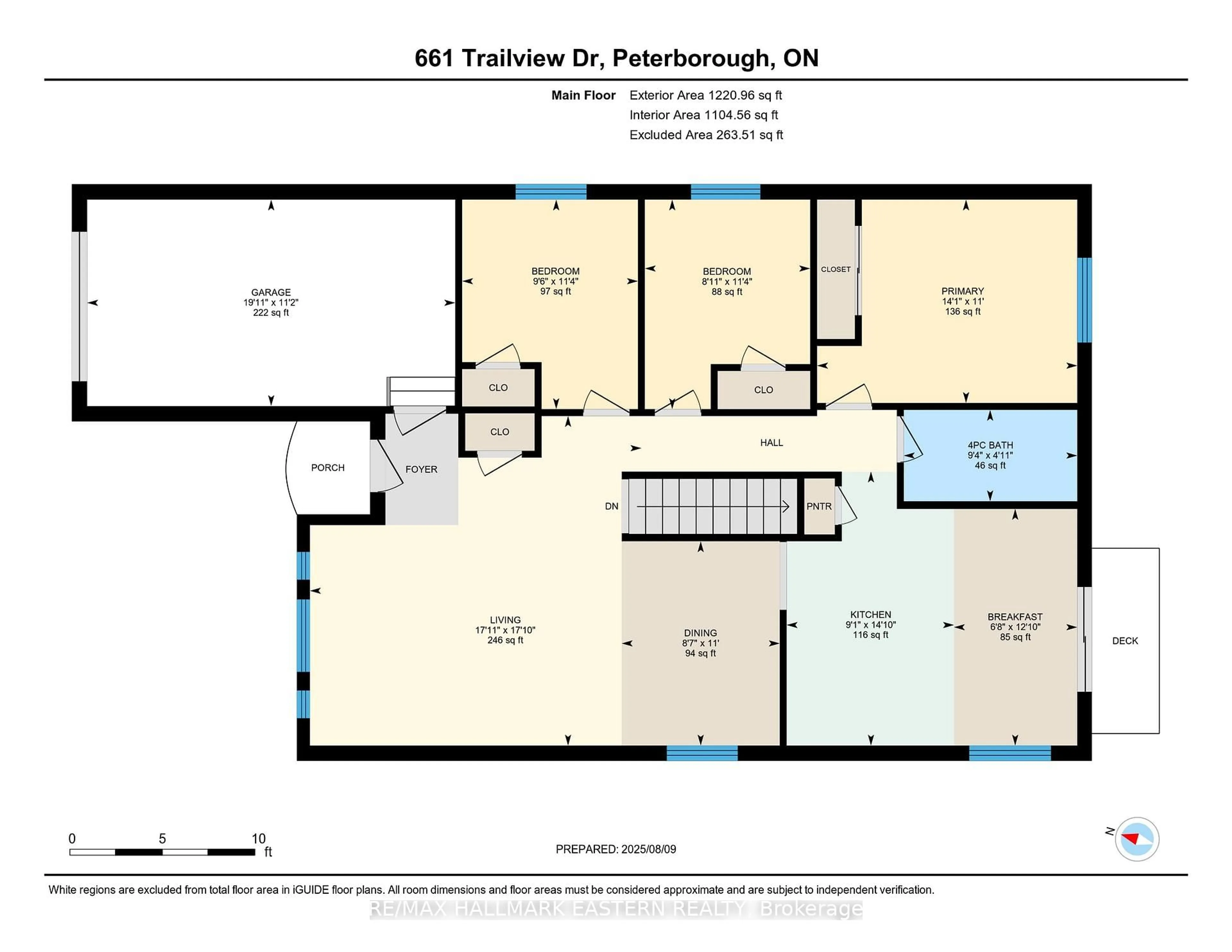 Floor plan for 661 Trailview Dr, Peterborough South Ontario K9J 8P1