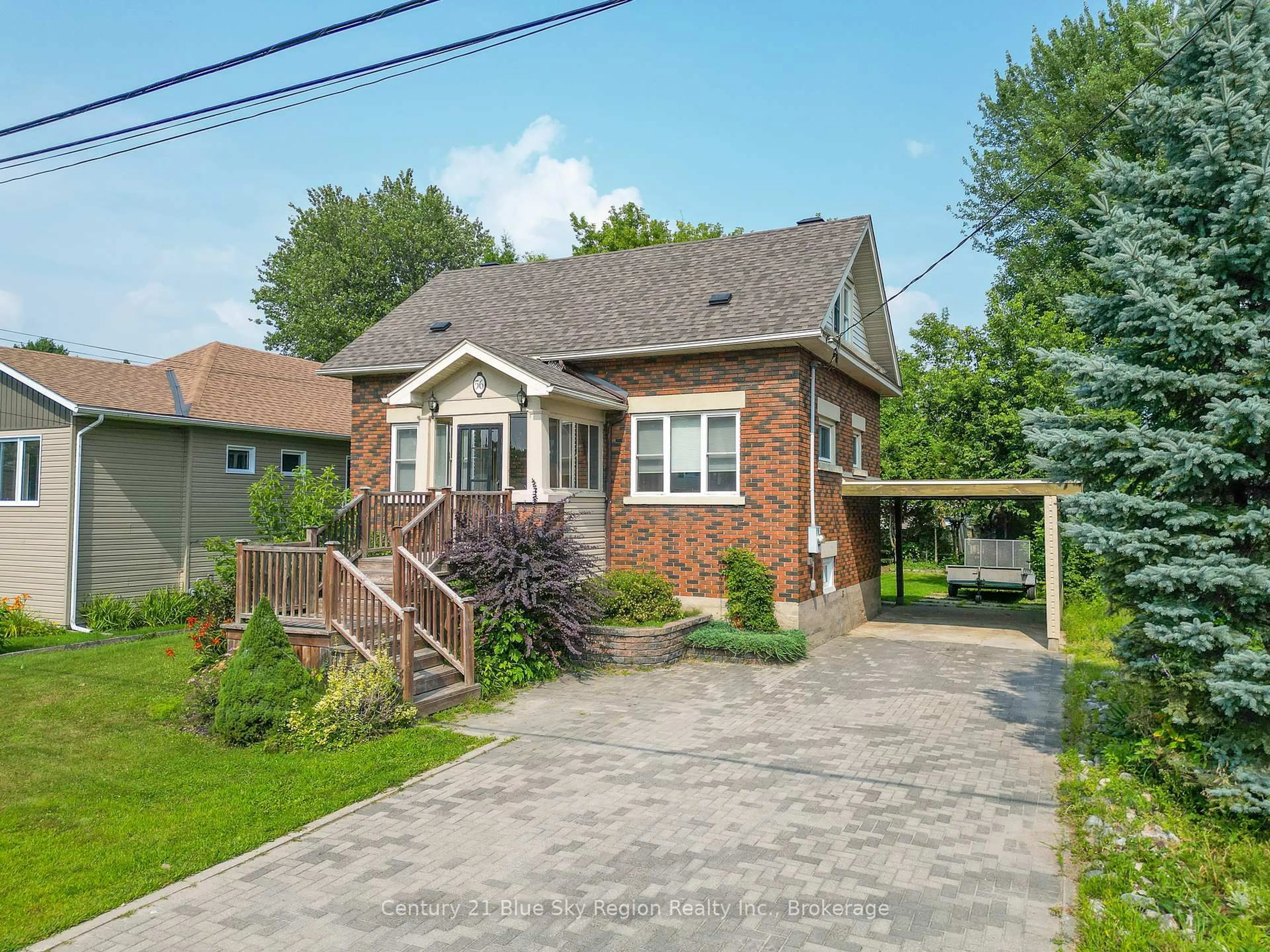 Home with brick exterior material, street for 56 Whitney Ave, North Bay Ontario P1A 1Y3