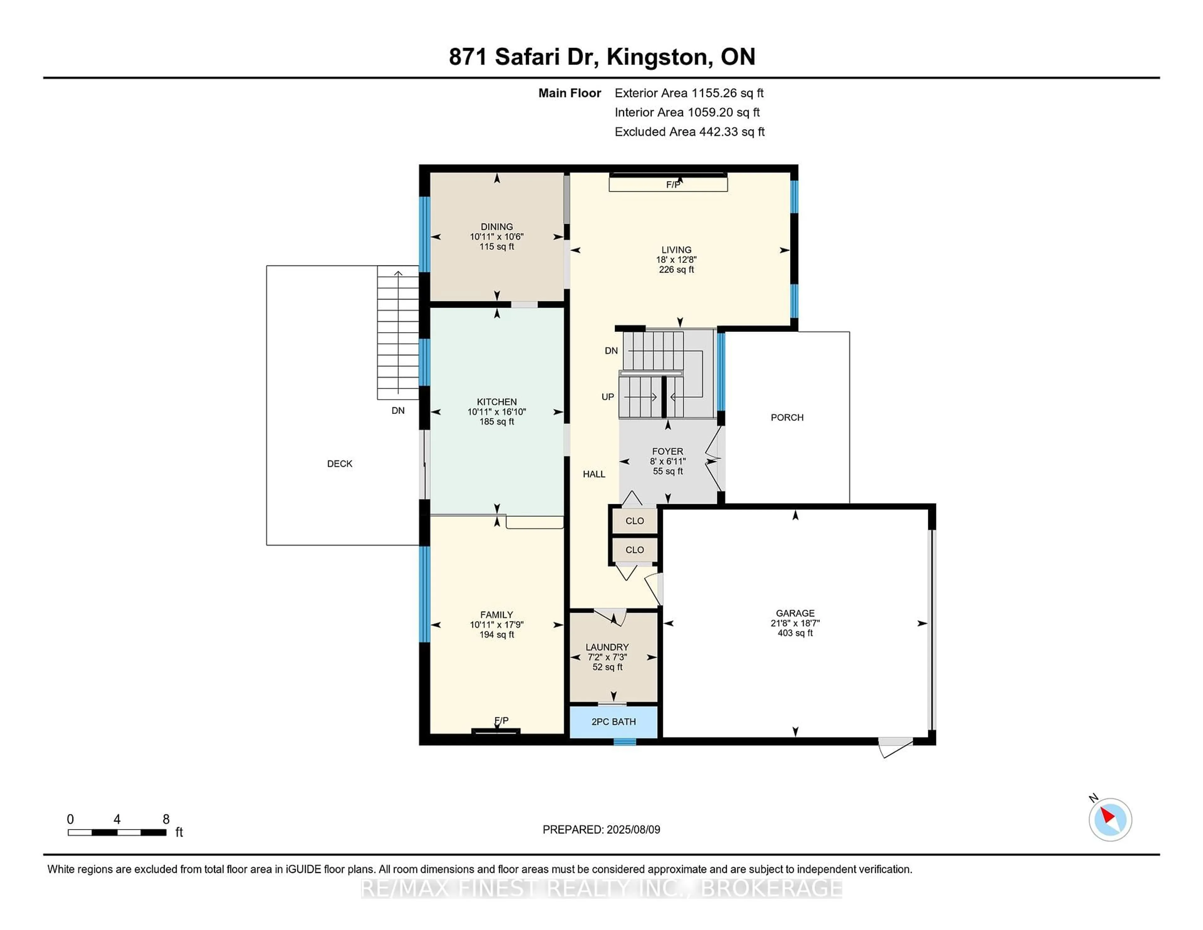 Floor plan for 871 Safari Dr, Kingston Ontario K7M 6W2