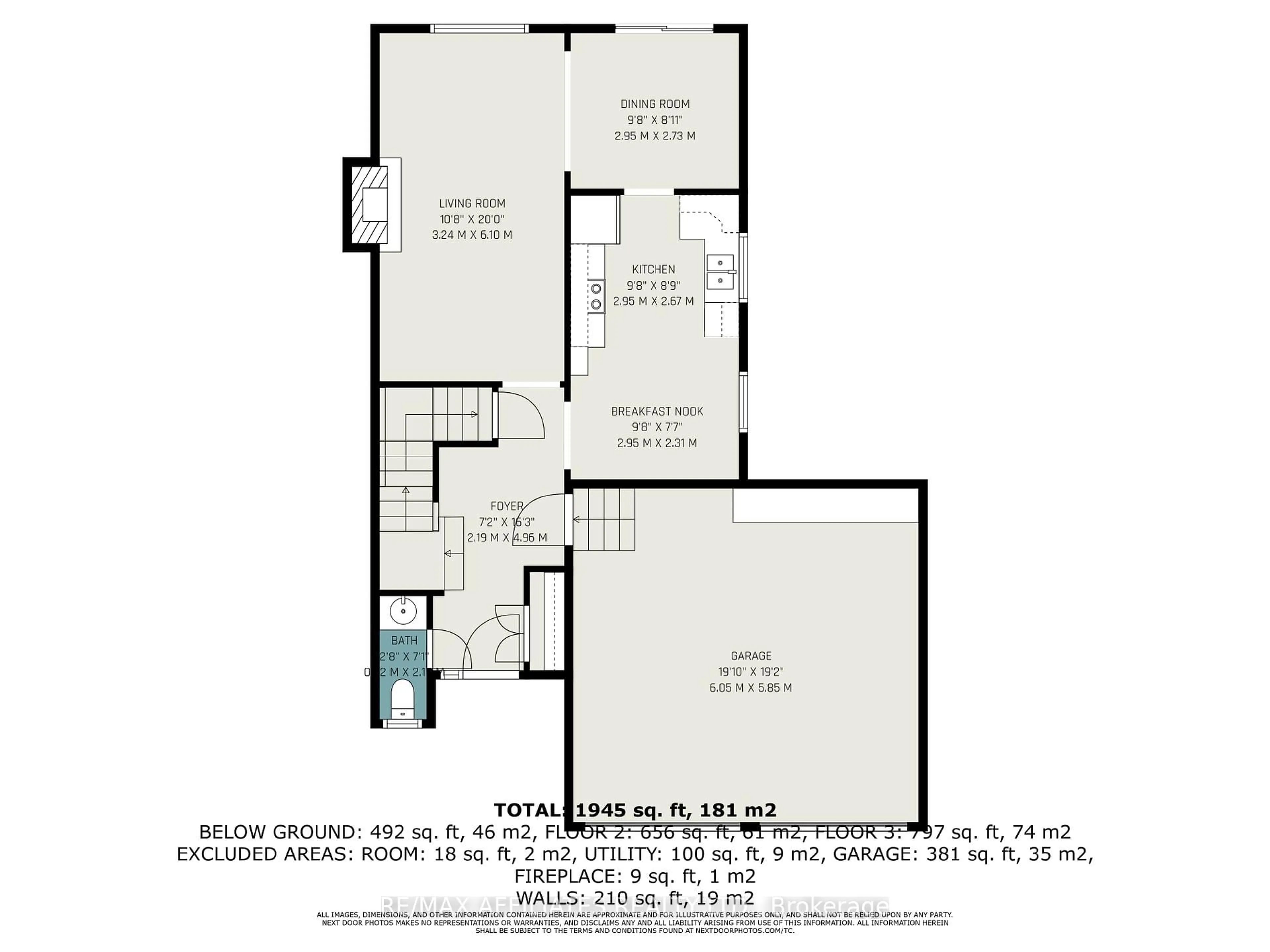 Floor plan for 516 Joseph St, Carleton Place Ontario K7C 3T9