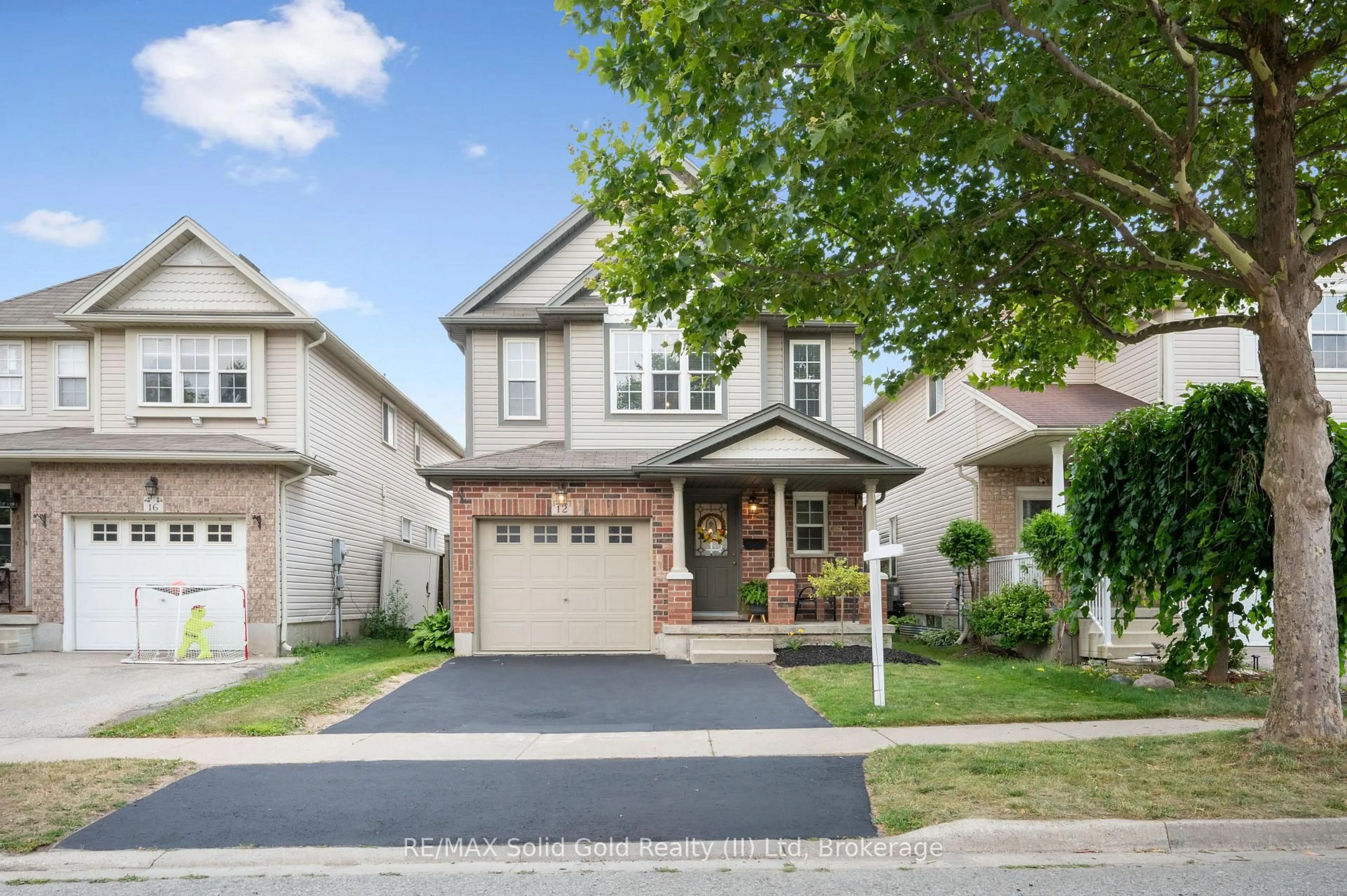 Home with vinyl exterior material, street for 12 Frankfurt St, Kitchener Ontario N2R 1T5