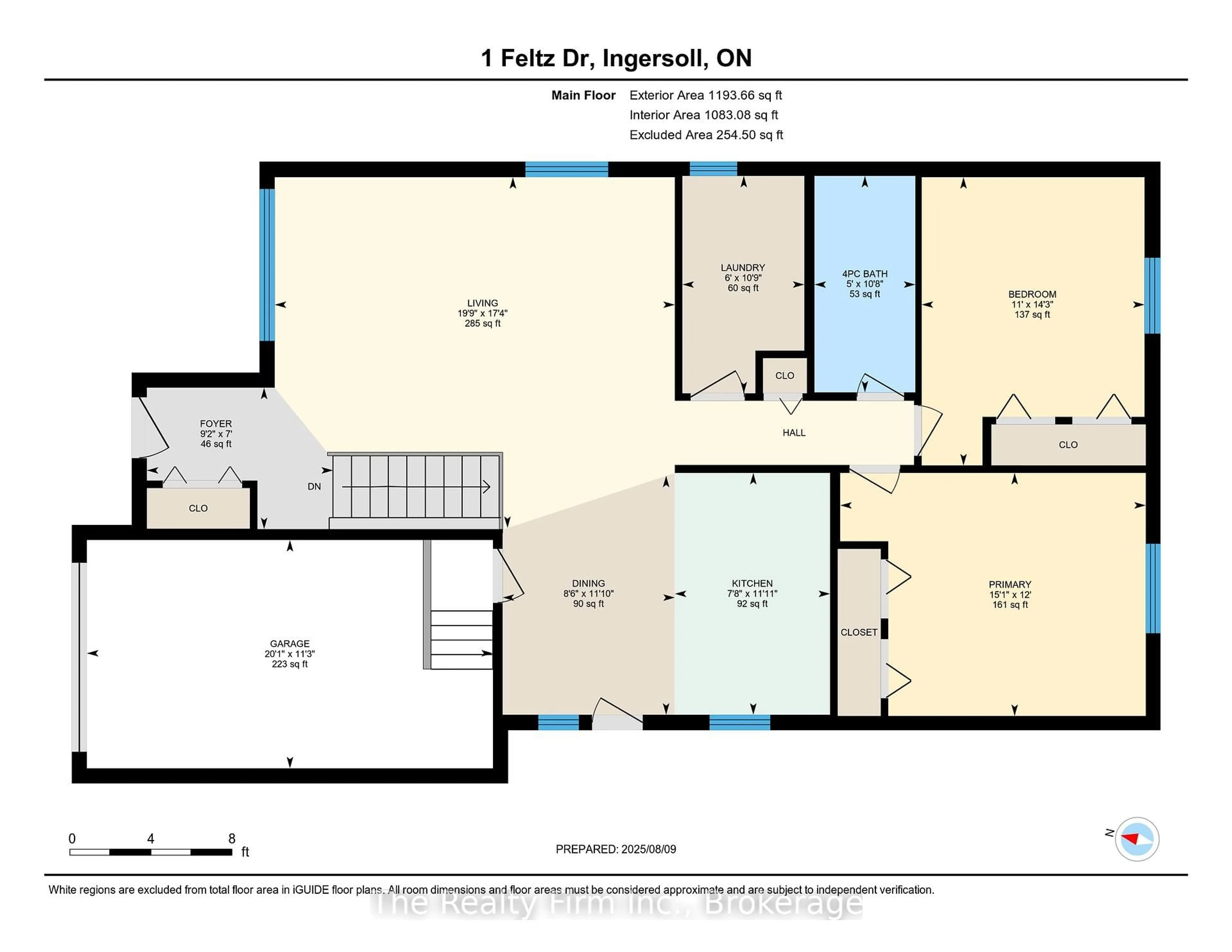 Floor plan for 1 Feltz Dr, Ingersoll Ontario N5C 4E9