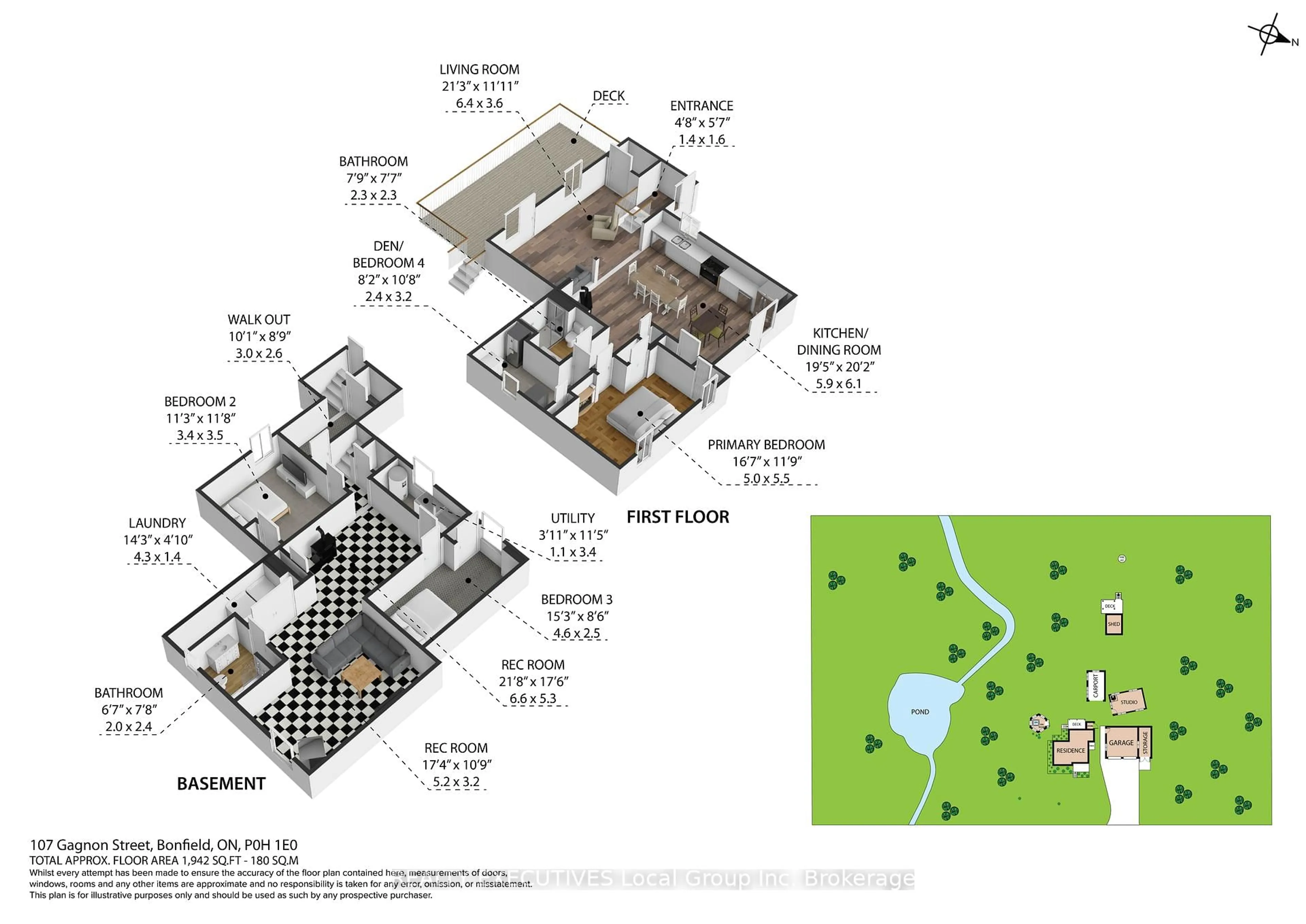 Floor plan for 107 GAGNON St, Bonfield Ontario P0H 1E0