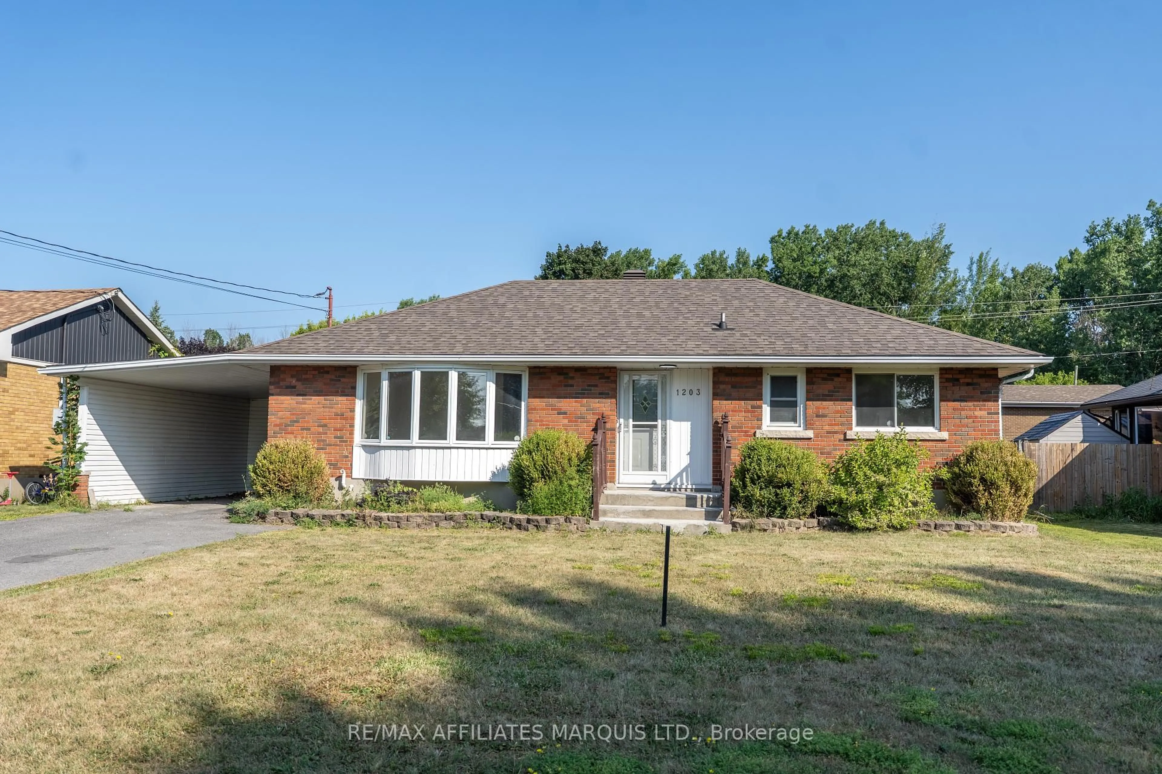 Home with brick exterior material, street for 1203 Princess St, Cornwall Ontario K6J 1S2