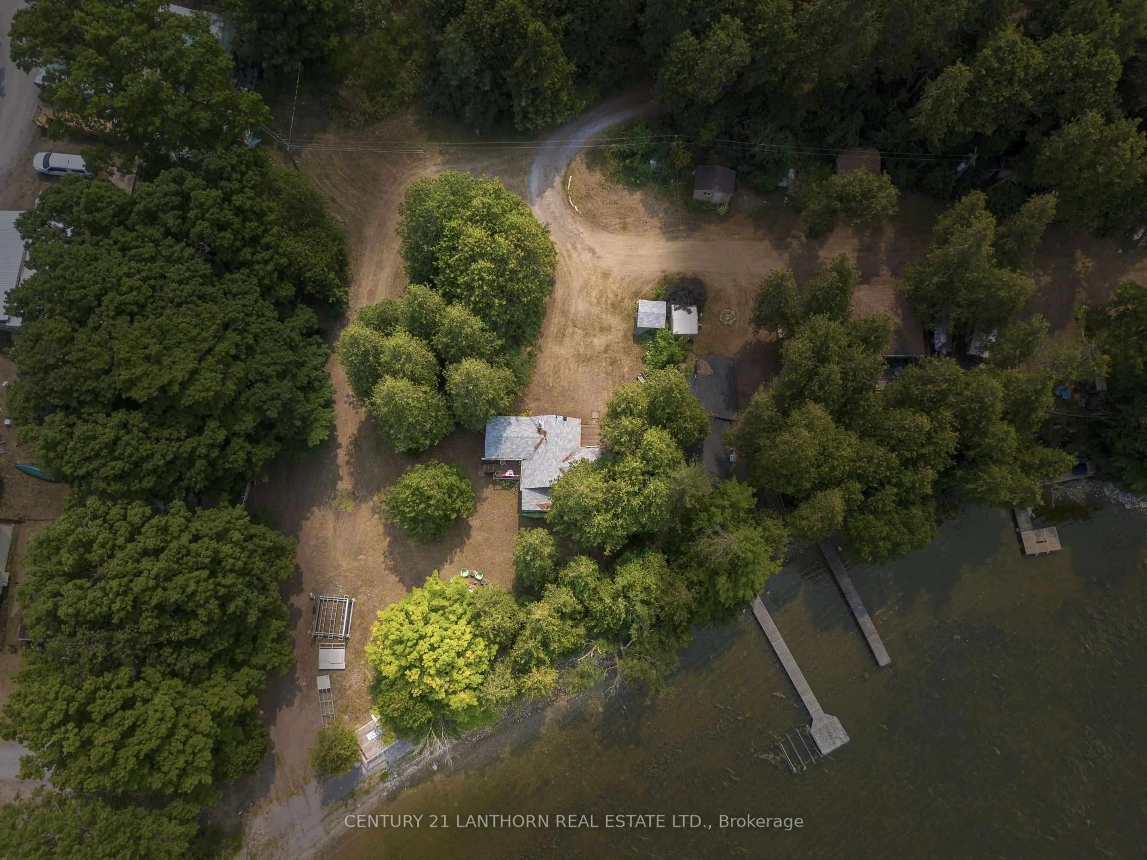 A pic from outside/outdoor area/front of a property/back of a property/a pic from drone, water/lake/river/ocean view for 47 Blossom Lane, Prince Edward County Ontario K0K 1T0
