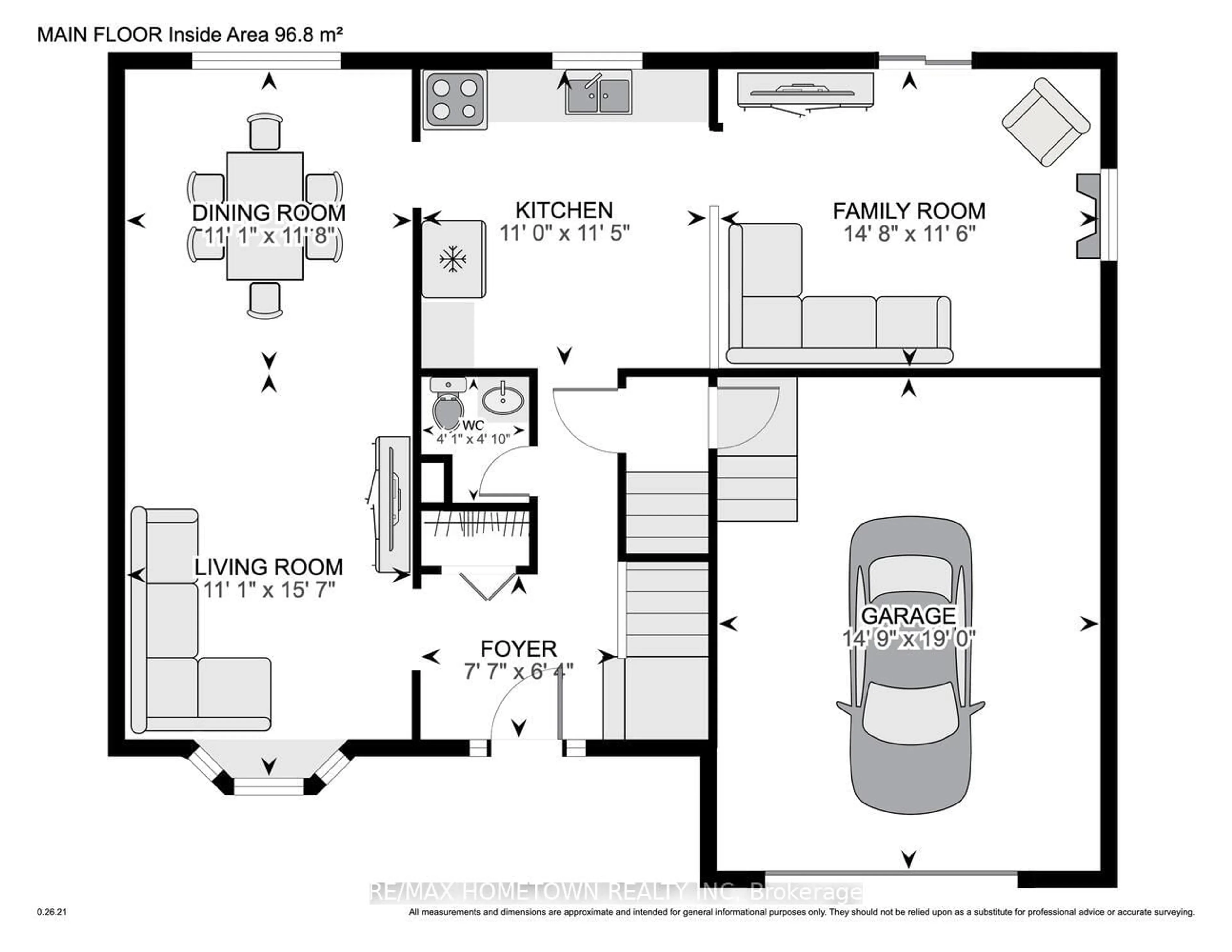 Floor plan for 260 Colonel Douglas Cres, Brockville Ontario K6V 6V7