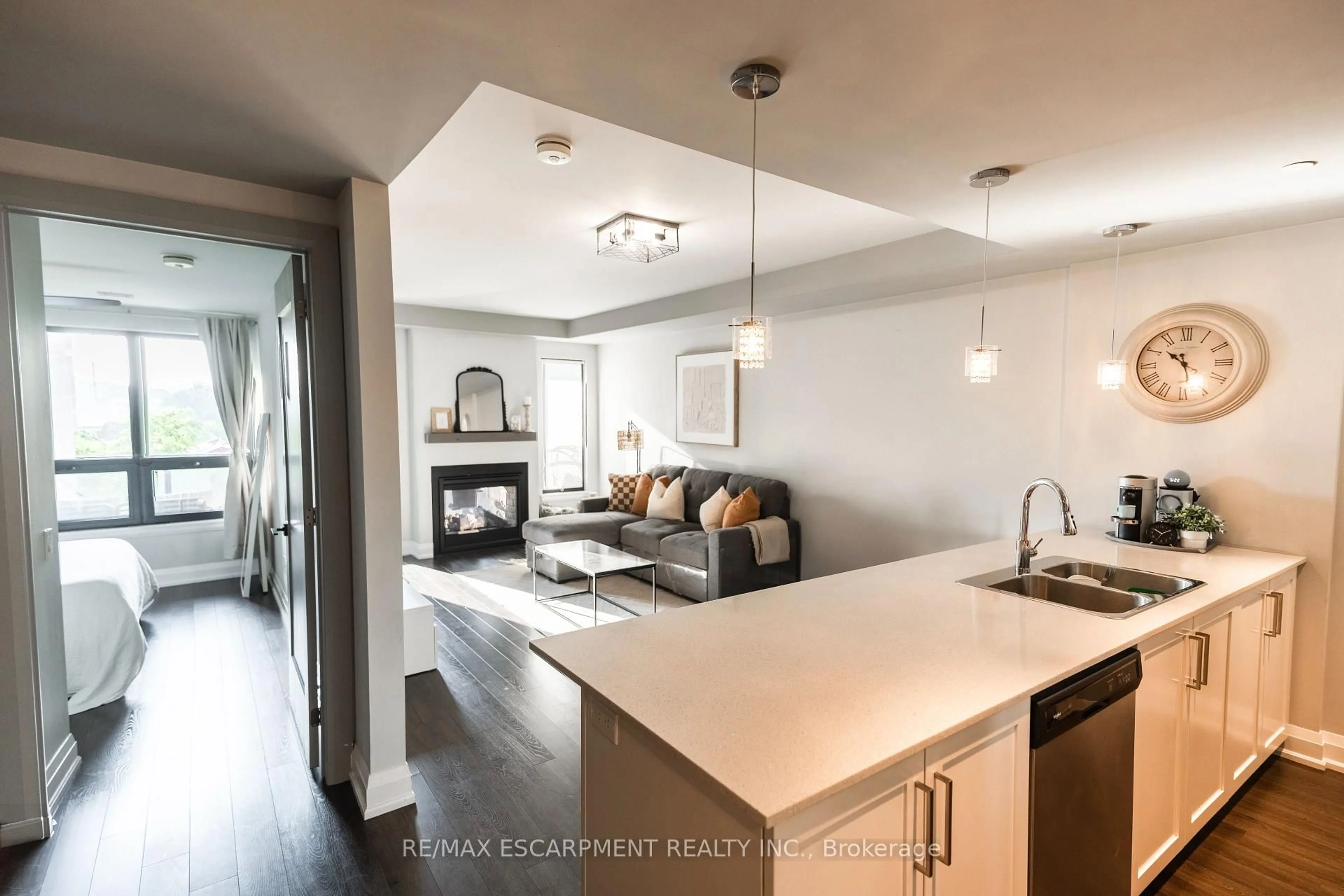 Open concept kitchen, unknown for 181 James St #402, Hamilton Ontario L8R 2K9