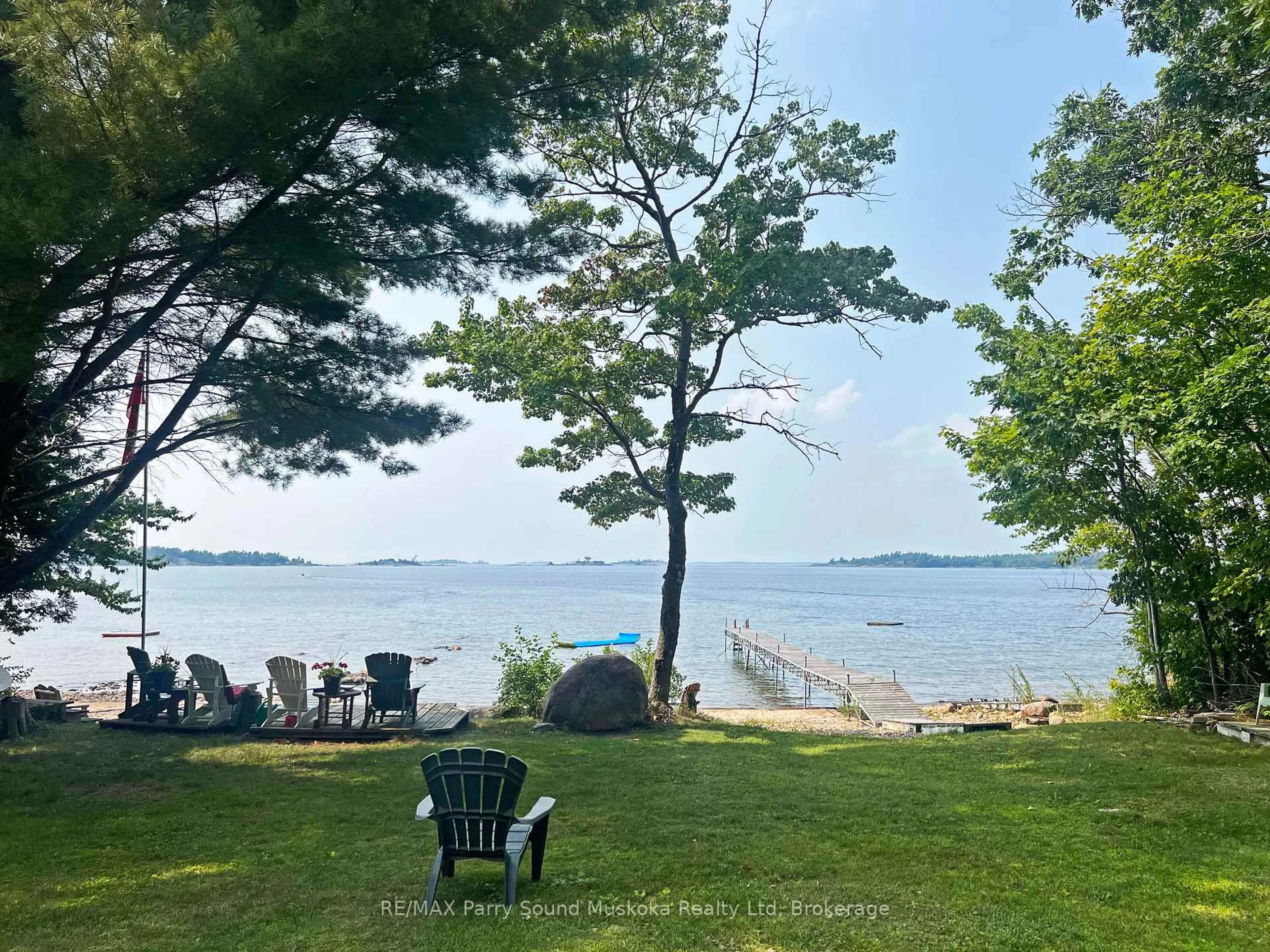 Patio, water/lake/river/ocean view for 426 Oak Point Rd #(Lot 14), Parry Sound Ontario P2A 2X4